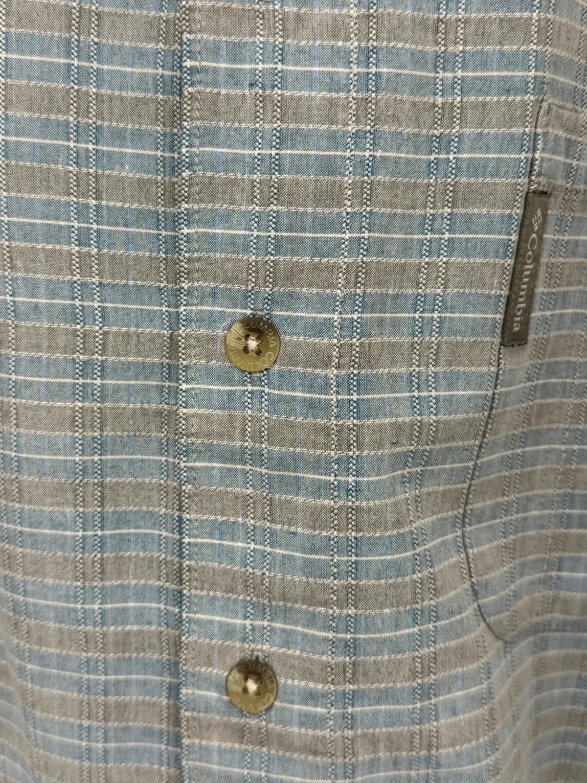 Chemise outdoor Columbia carreaux bleu gris taille M - FP2607166 - Photo 5/7