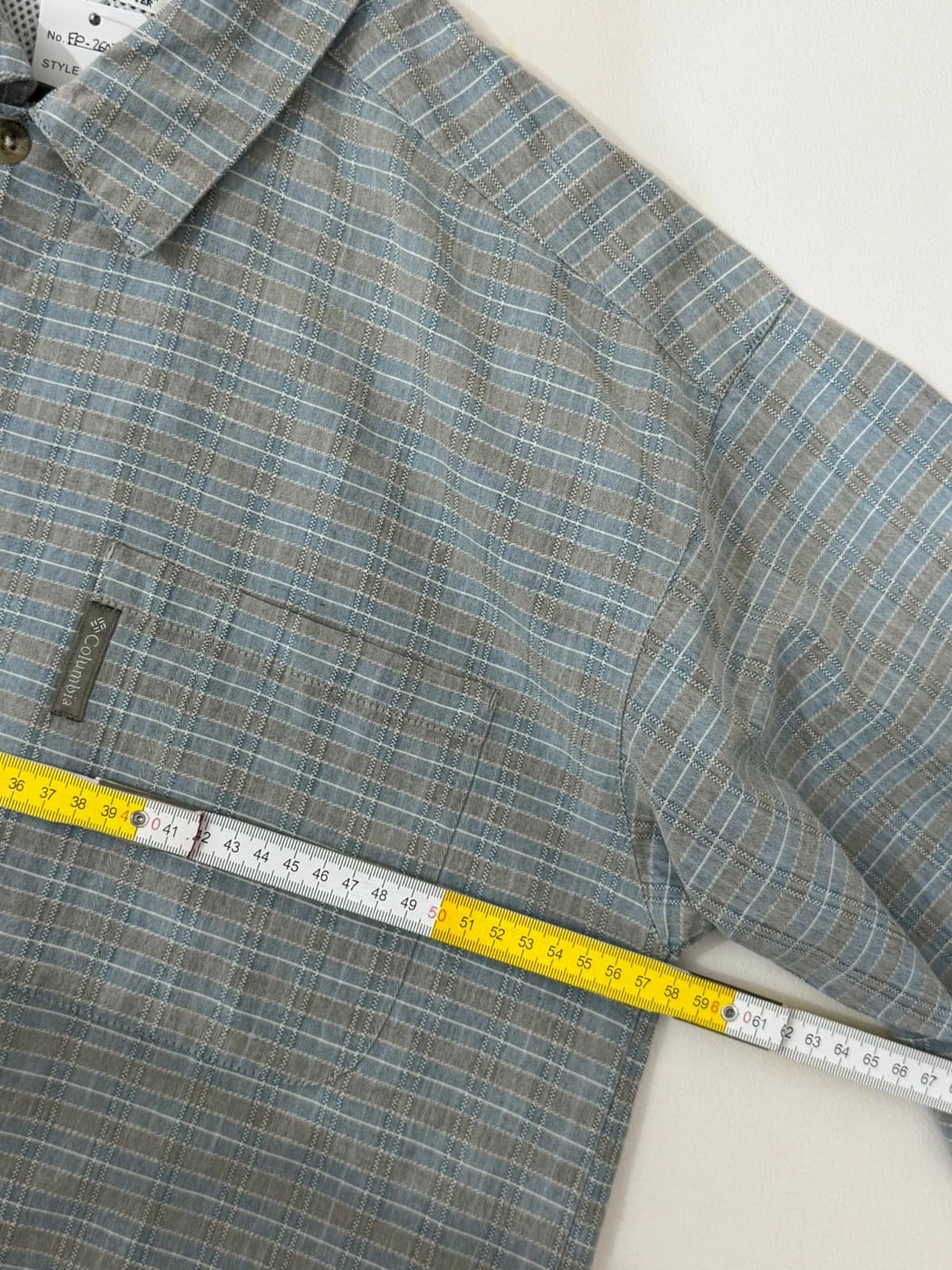 Chemise outdoor Columbia carreaux bleu gris taille M - FP2607166 - Photo 6/7