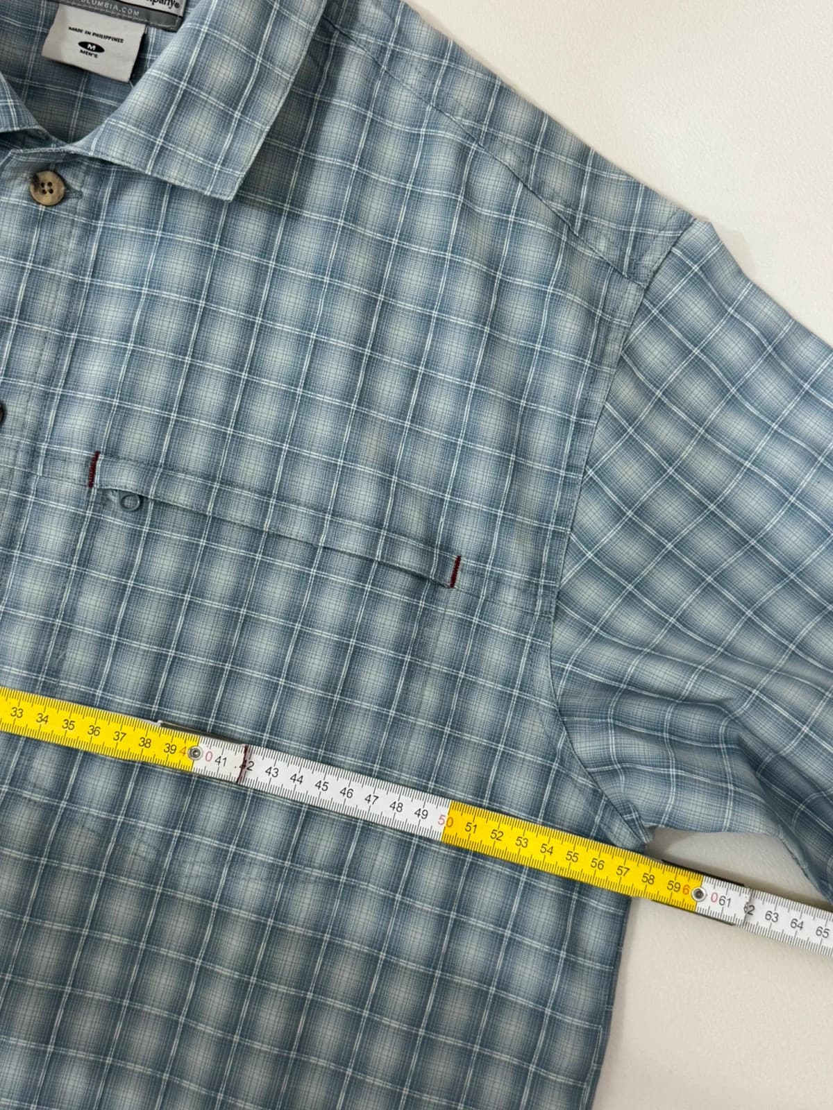 Chemise manches courtes Columbia Vertex carreaux bleu gris taille M - FP2607163 - Photo 6/7