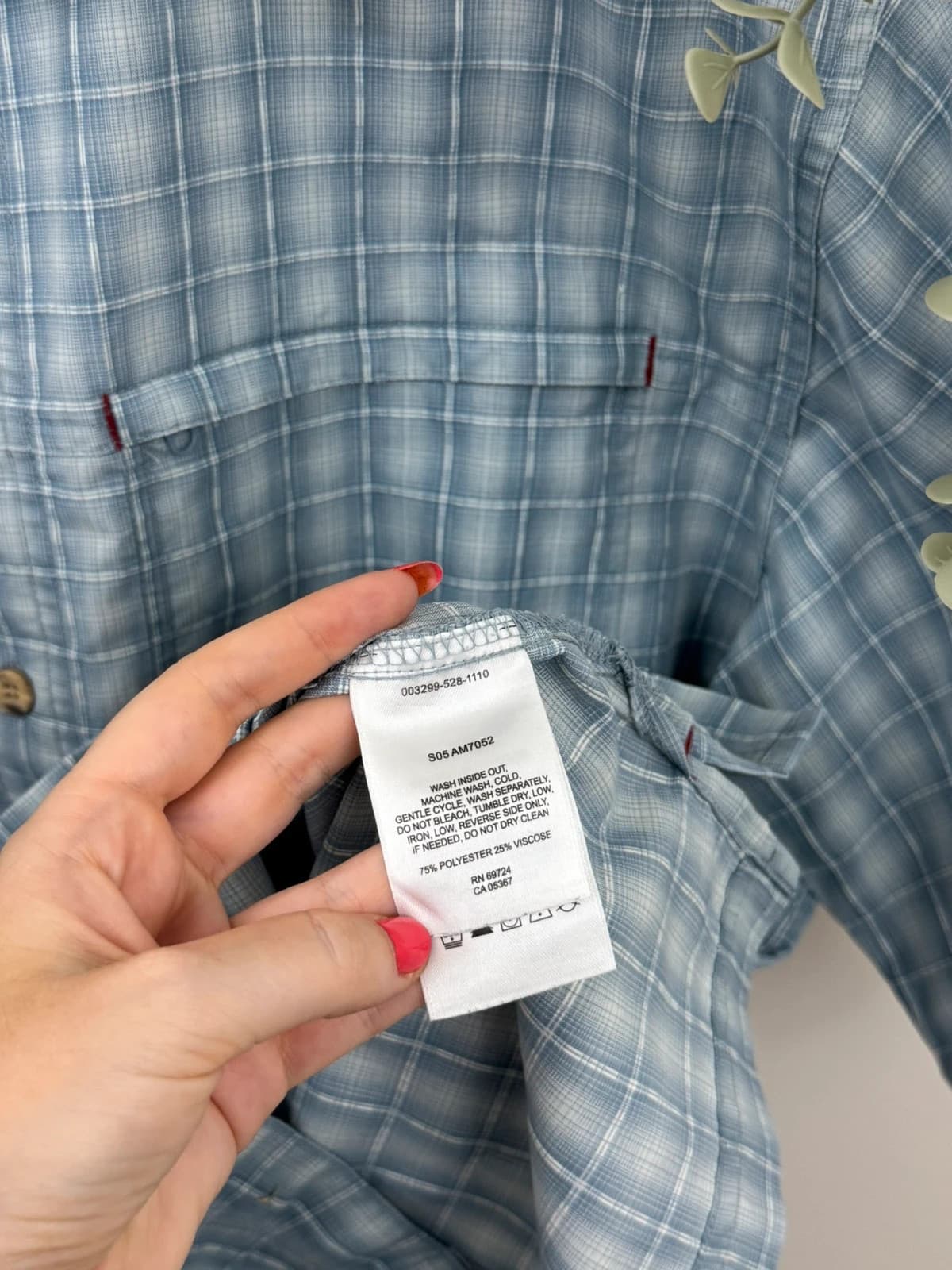 Chemise manches courtes Columbia Vertex carreaux bleu gris taille M - FP2607163 - Photo 5/7