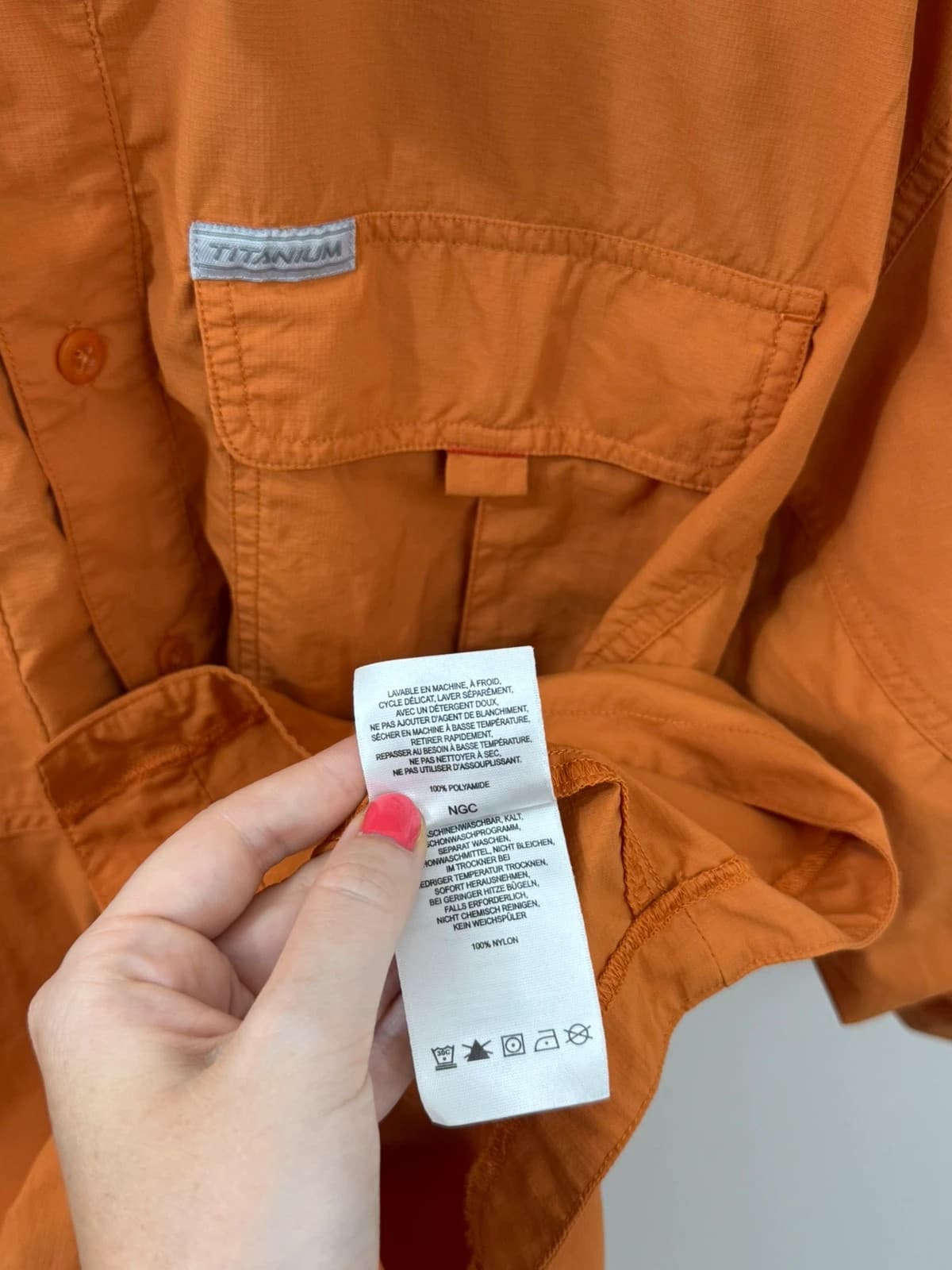 Chemise outdoor Columbia Titanium orange taille M - FP2607164 - Photo 6/8