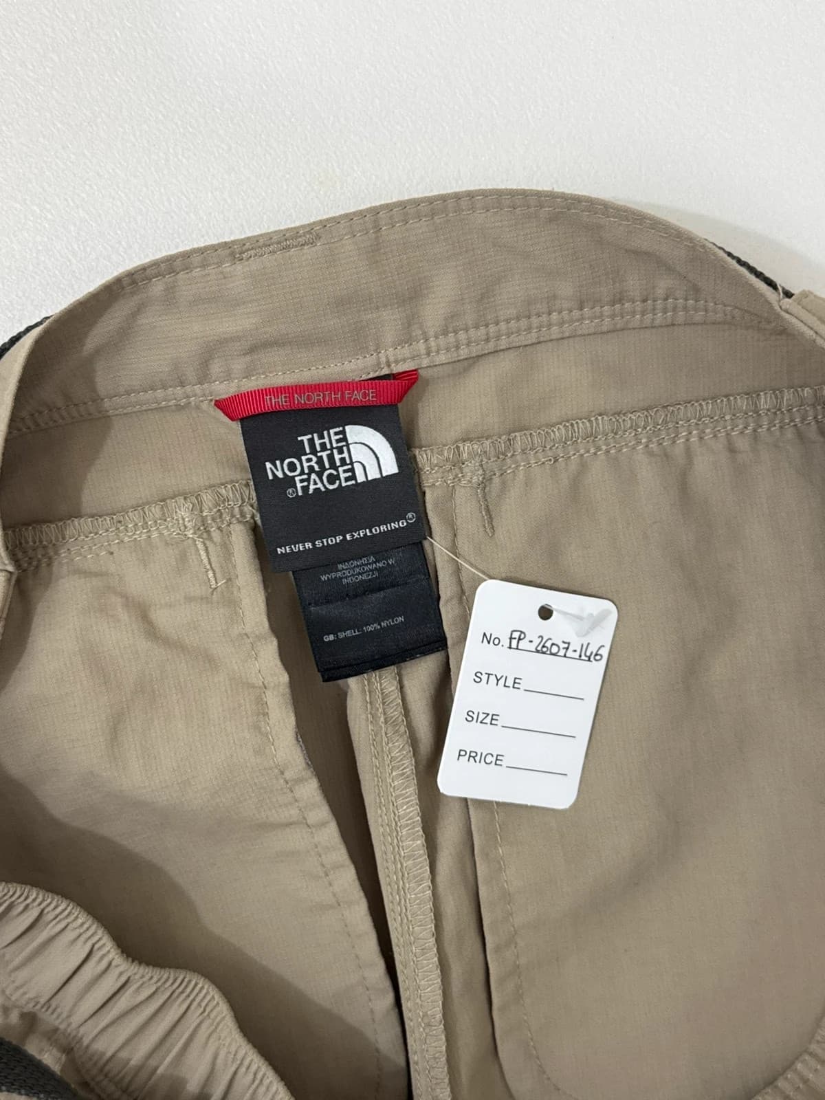 Pantalon cargo randonnée The North Face beige taille M avec ceinture - FP2607146 - Photo 3/14