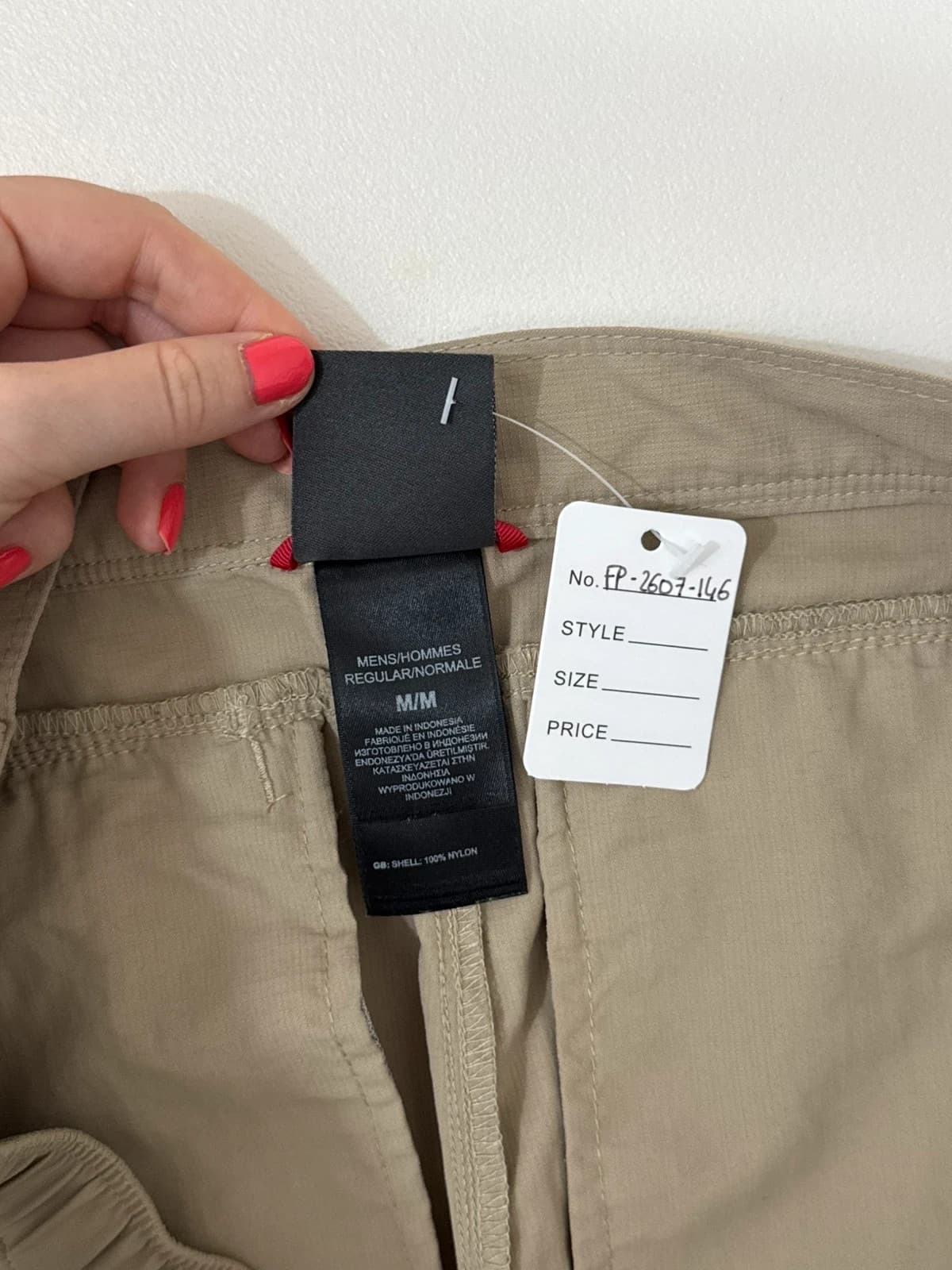 Pantalon cargo randonnée The North Face beige taille M avec ceinture - FP2607146 - Photo 4/14