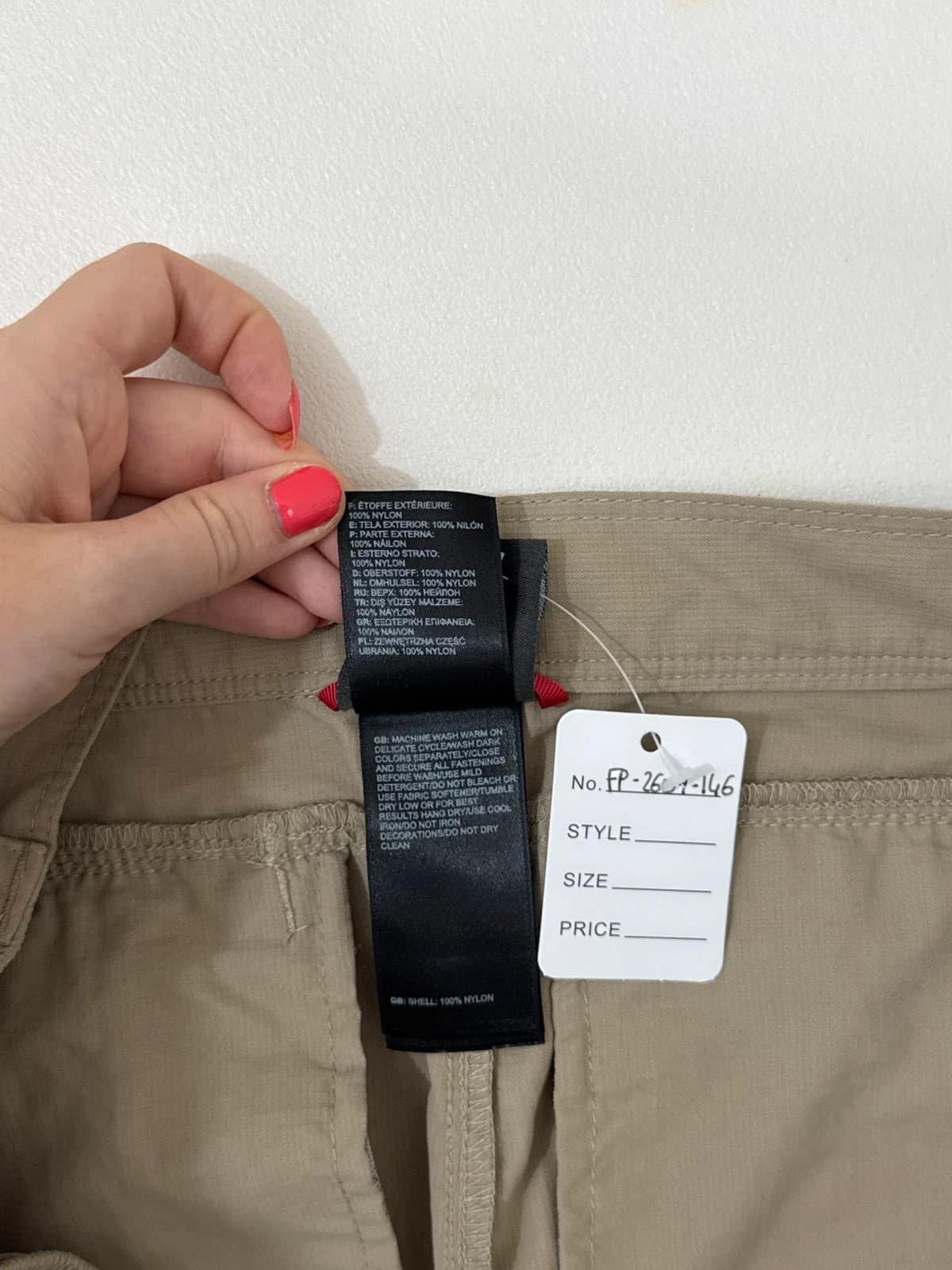 Pantalon cargo randonnée The North Face beige taille M avec ceinture - FP2607146 - Photo 5/14