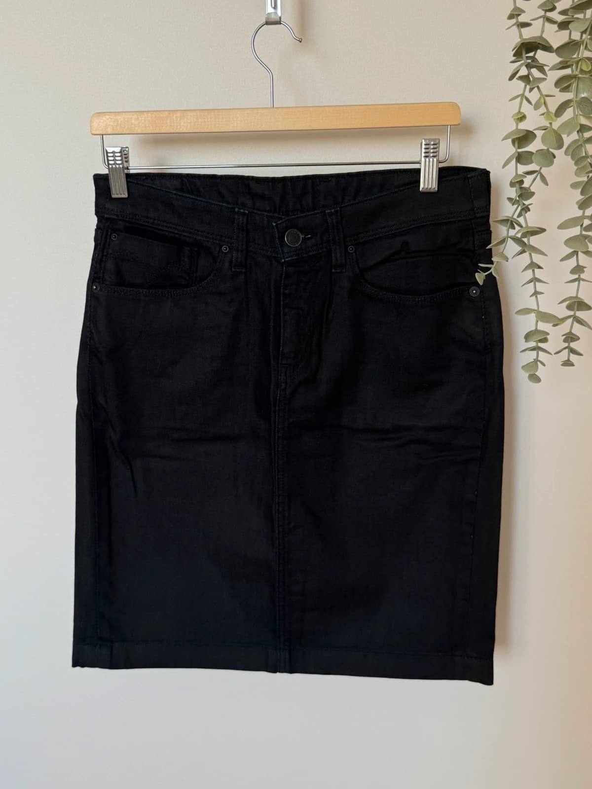 Jupe crayon Levi's noire denim poches matelassées taille M - VG260580 - Photo 2/10