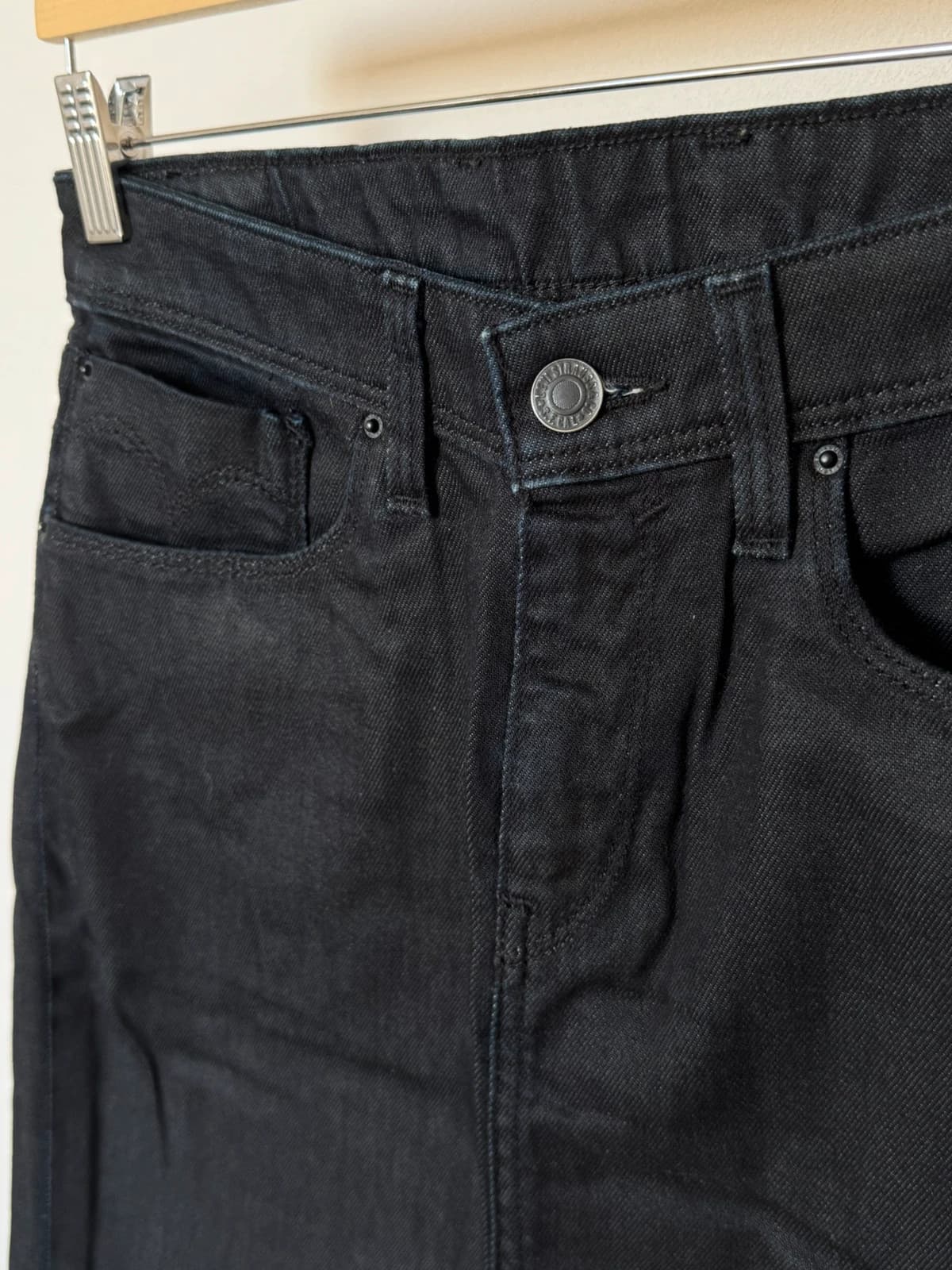 Jupe crayon Levi's noire denim poches matelassées taille M - VG260580 - Photo 8/10