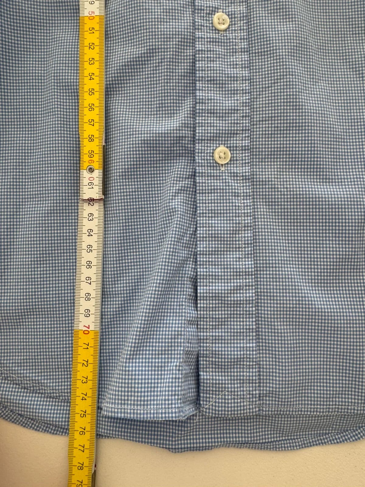 Ralph Lauren Slim Fit marškiniai mėlynai ir baltai langeliuoti, dydis M - SK260620 – nuotrauka 11/11
