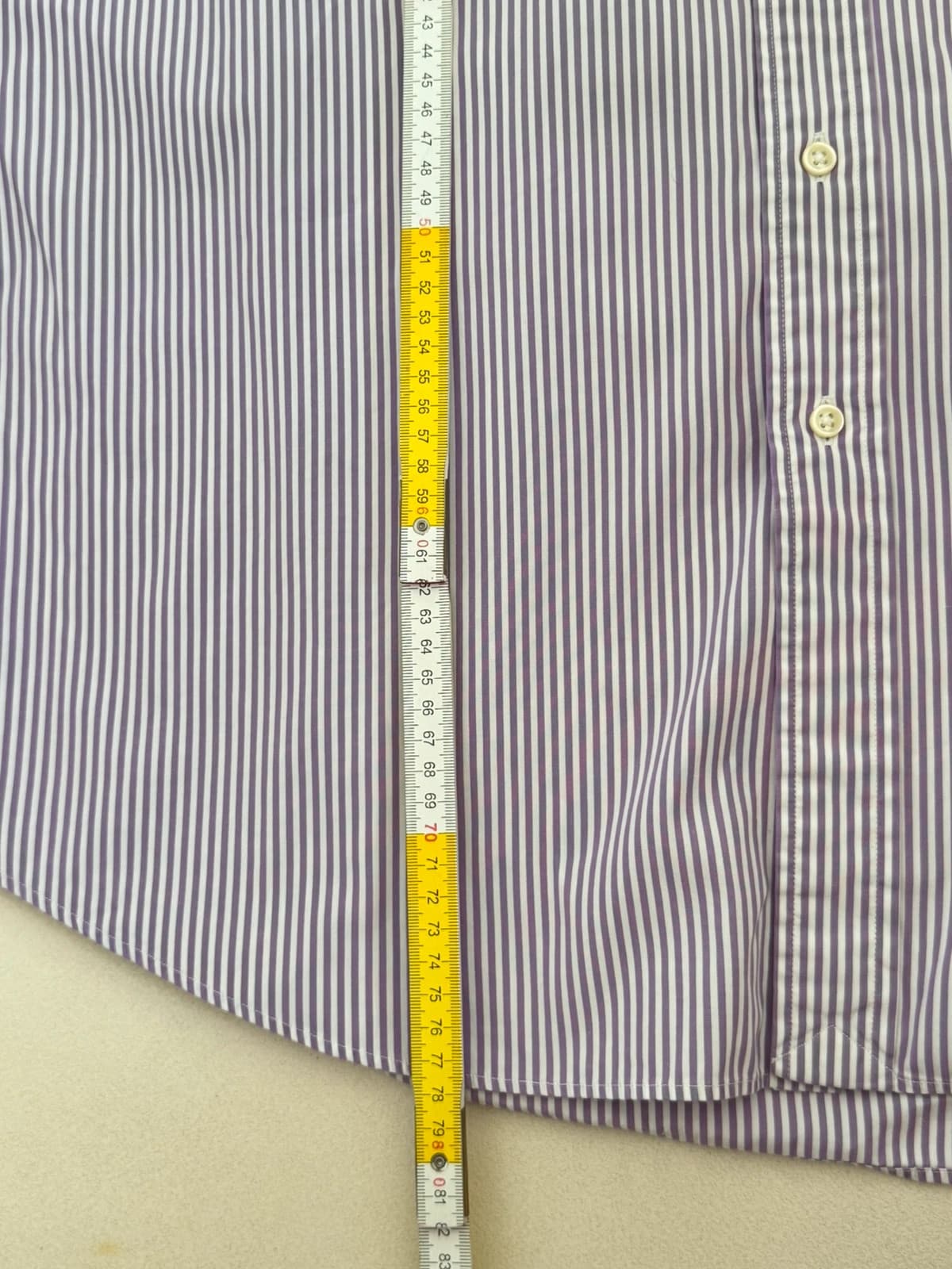 Polo Ralph Lauren dryžuoti marškiniai violetinė ir balta, Custom Fit, dydis XXL - VG260560 – nuotrauka 12/12
