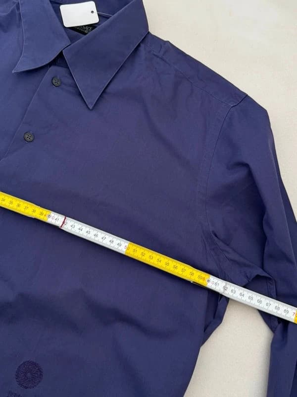 Chemise Versace Classic V2 violette logo brodé taille XL - VG260576 - Photo 10/11