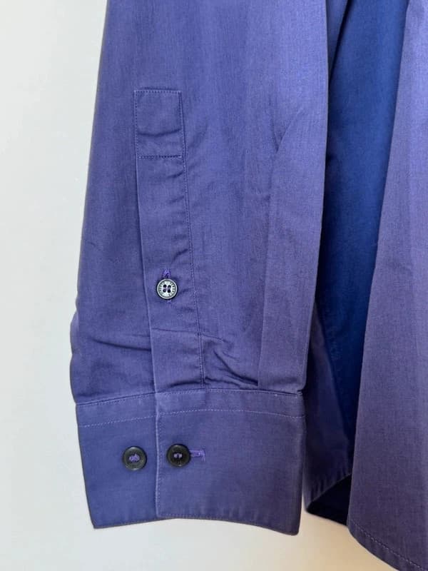 Chemise Versace Classic V2 violette logo brodé taille XL - VG260576 - Photo 9/11