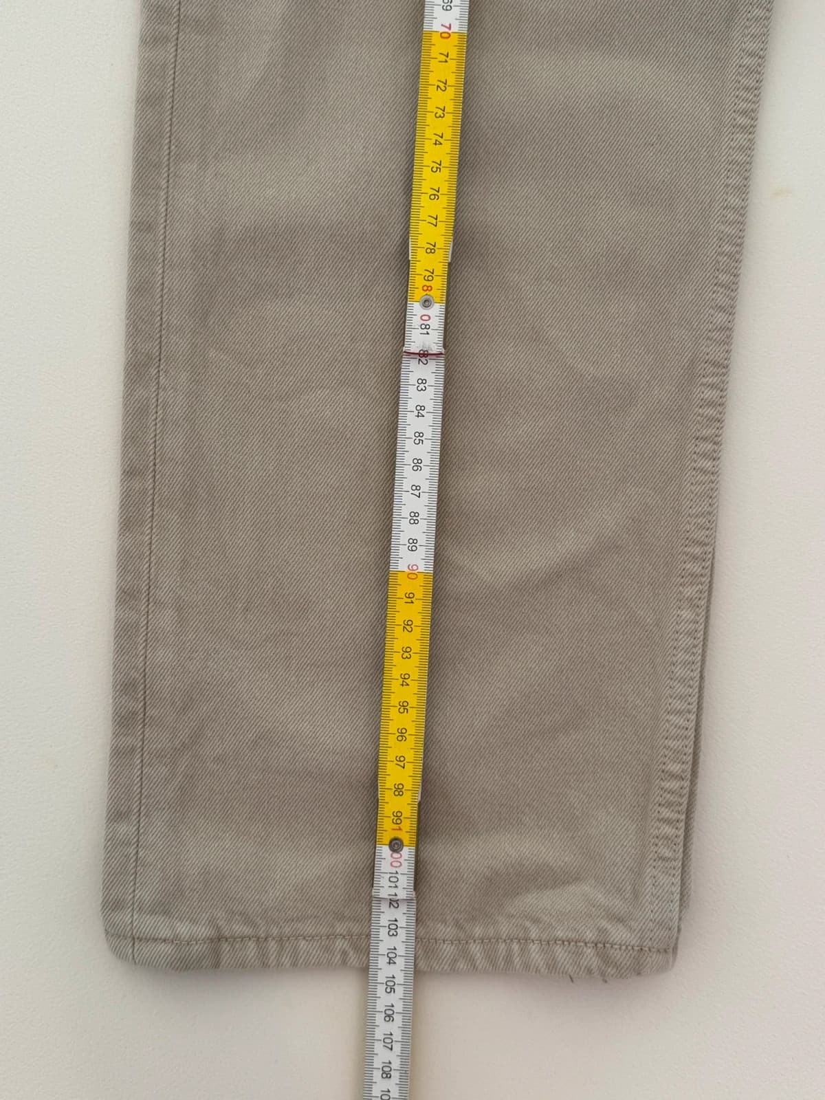 Levi’s 501 džinsai smėlio ekru spalvos, vintažiniai, tiesaus kirpimo - SK260623 W36 L32 – nuotrauka 11/11