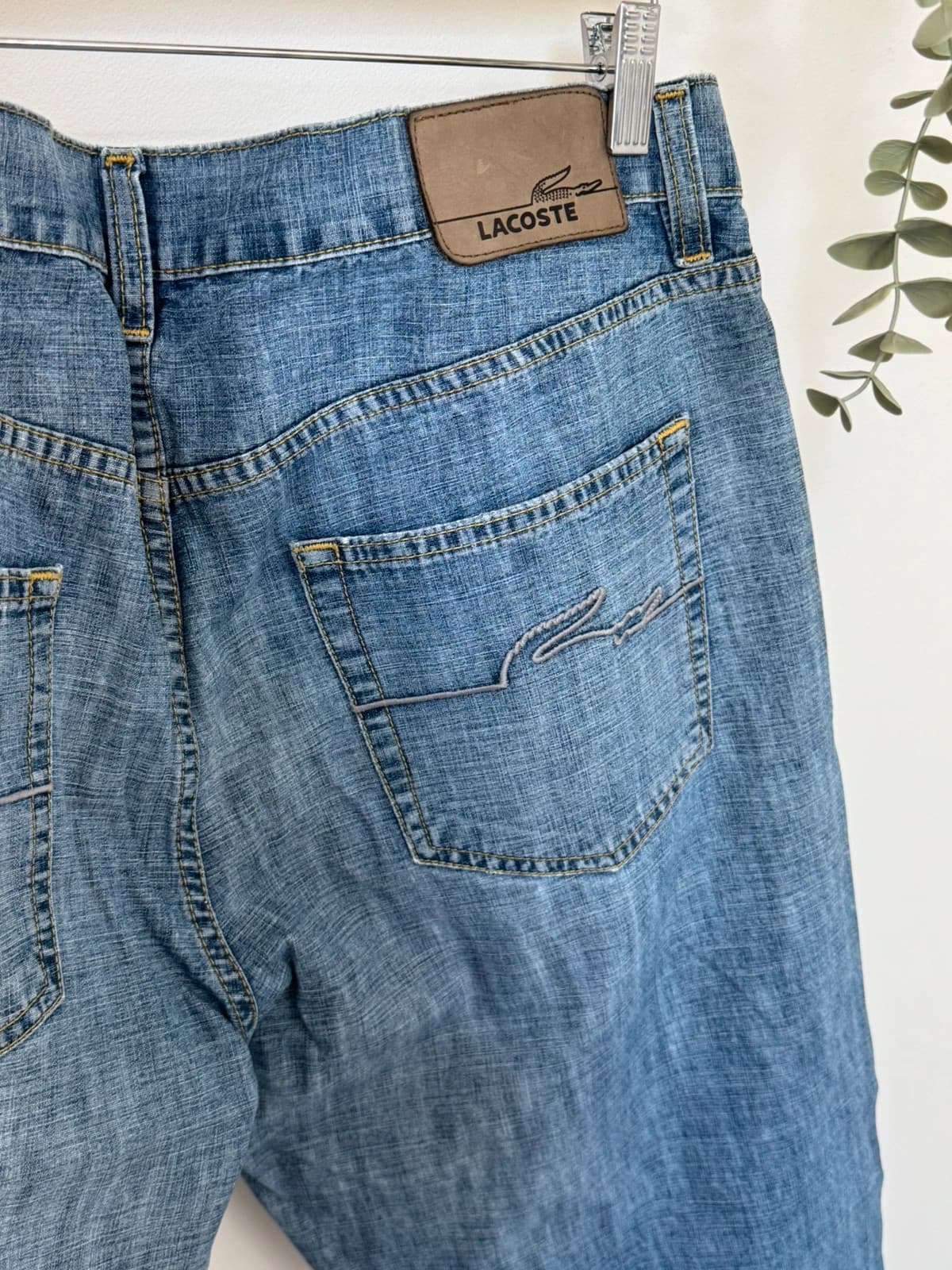 Jean Lacoste bleu coupe droite taille W36 - Photo 7/13
