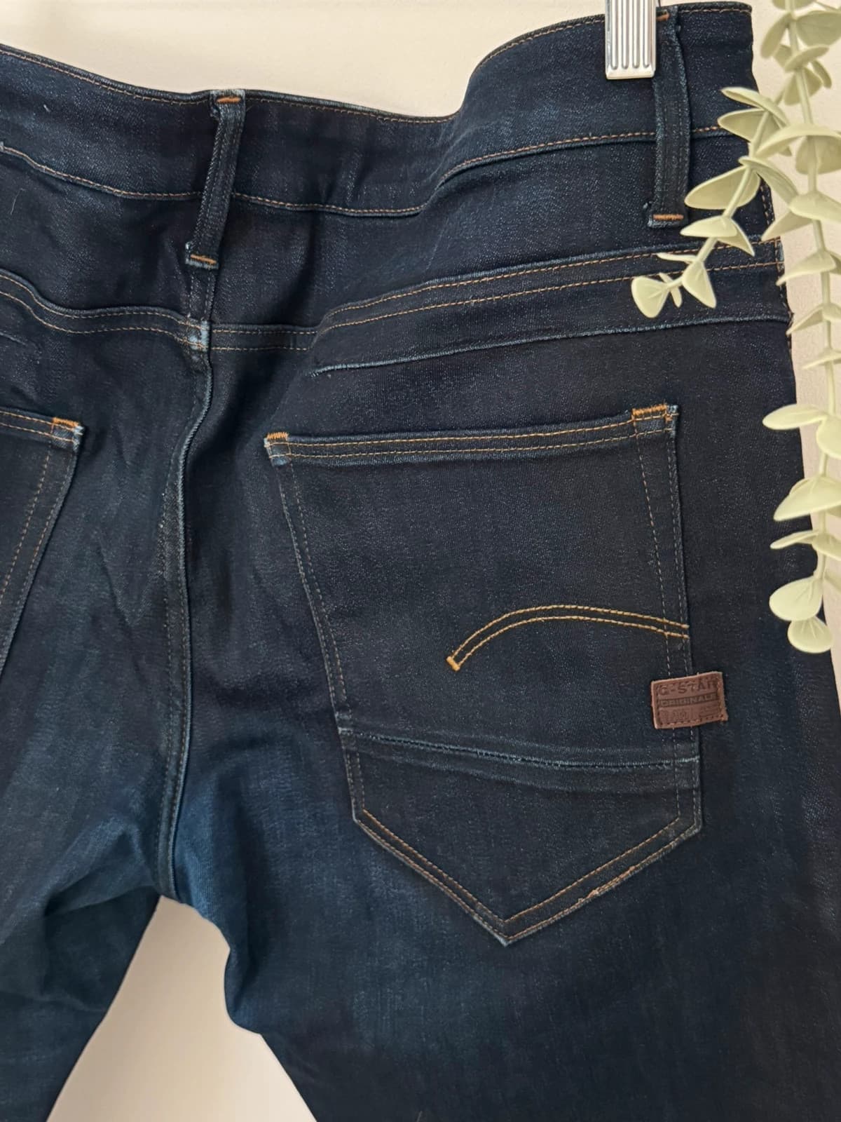 Siauri G-Star RAW D-Staq 5-Pocket džinsai tamsiai mėlyni, dydis W36 - SC260588 – nuotrauka 6/10
