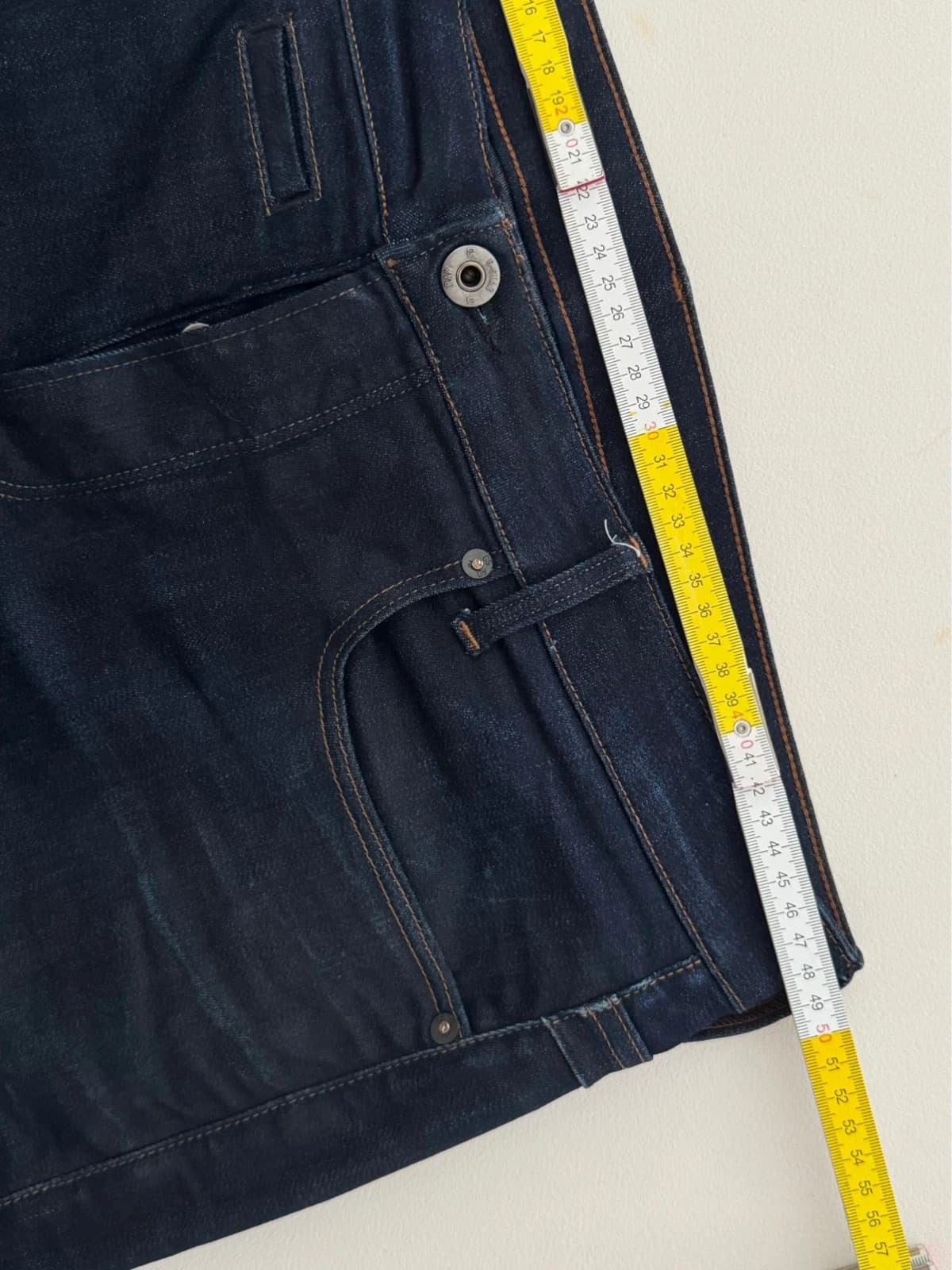 Siauri G-Star RAW D-Staq 5-Pocket džinsai tamsiai mėlyni, dydis W36 - SC260588 – nuotrauka 9/10