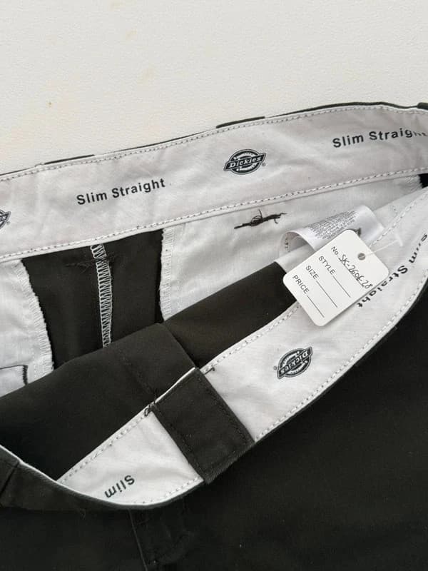 Darbinės Dickies 873 Slim Straight kelnės žalios kaki spalvos, dydis W36 L32 - SK260628 – nuotrauka 9/11