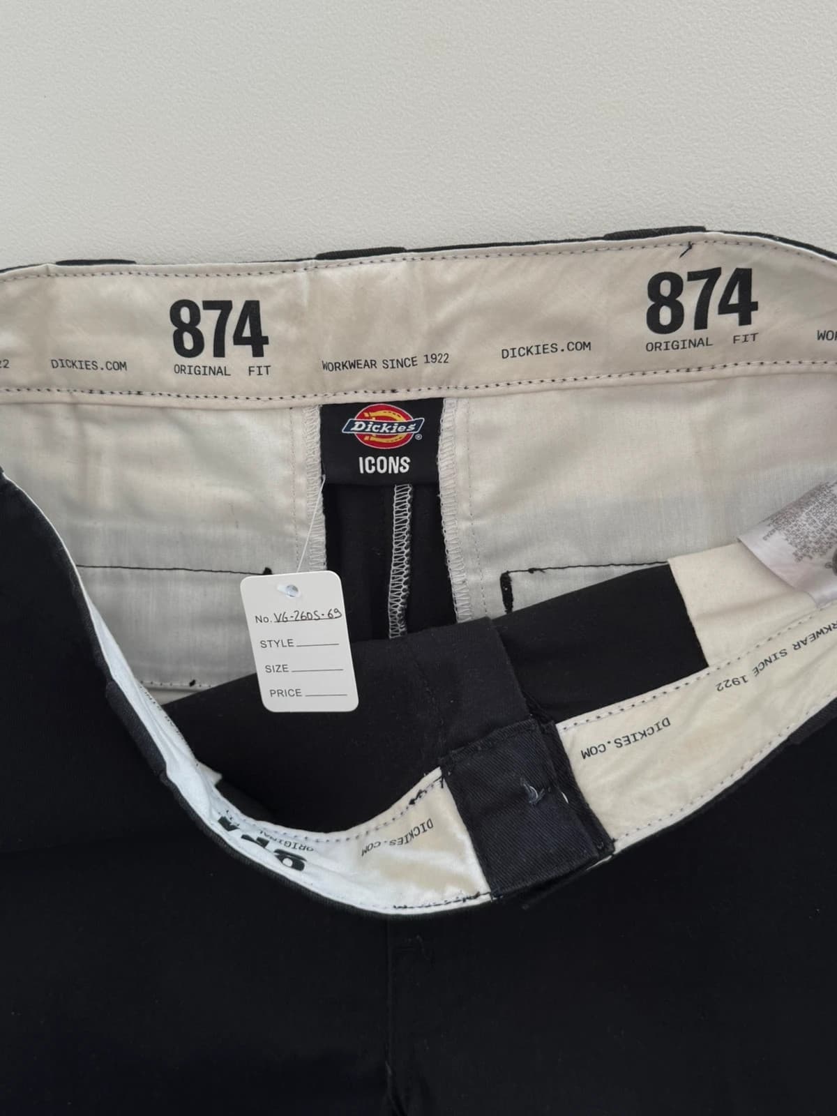 Dickies 874 Original Fit kelnės juodos, dydis W33 L32 - VG260569 – nuotrauka 3/10