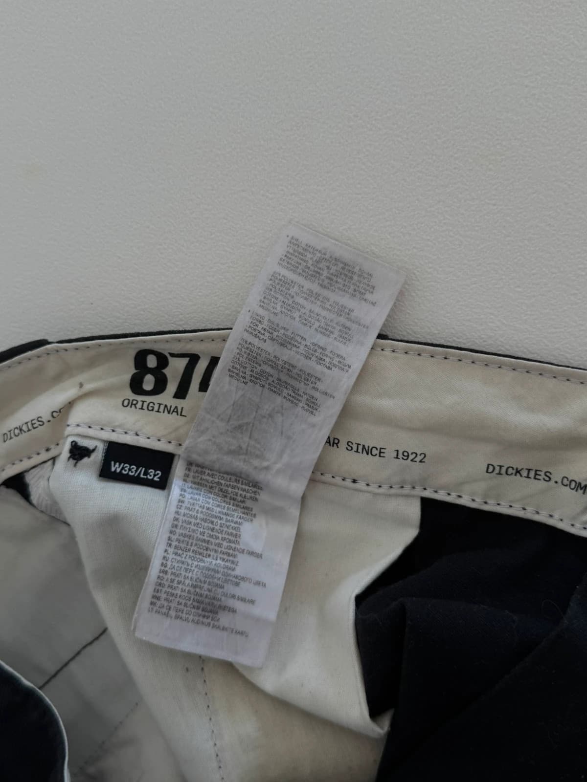Dickies 874 Original Fit kelnės juodos, dydis W33 L32 - VG260569 – nuotrauka 5/10
