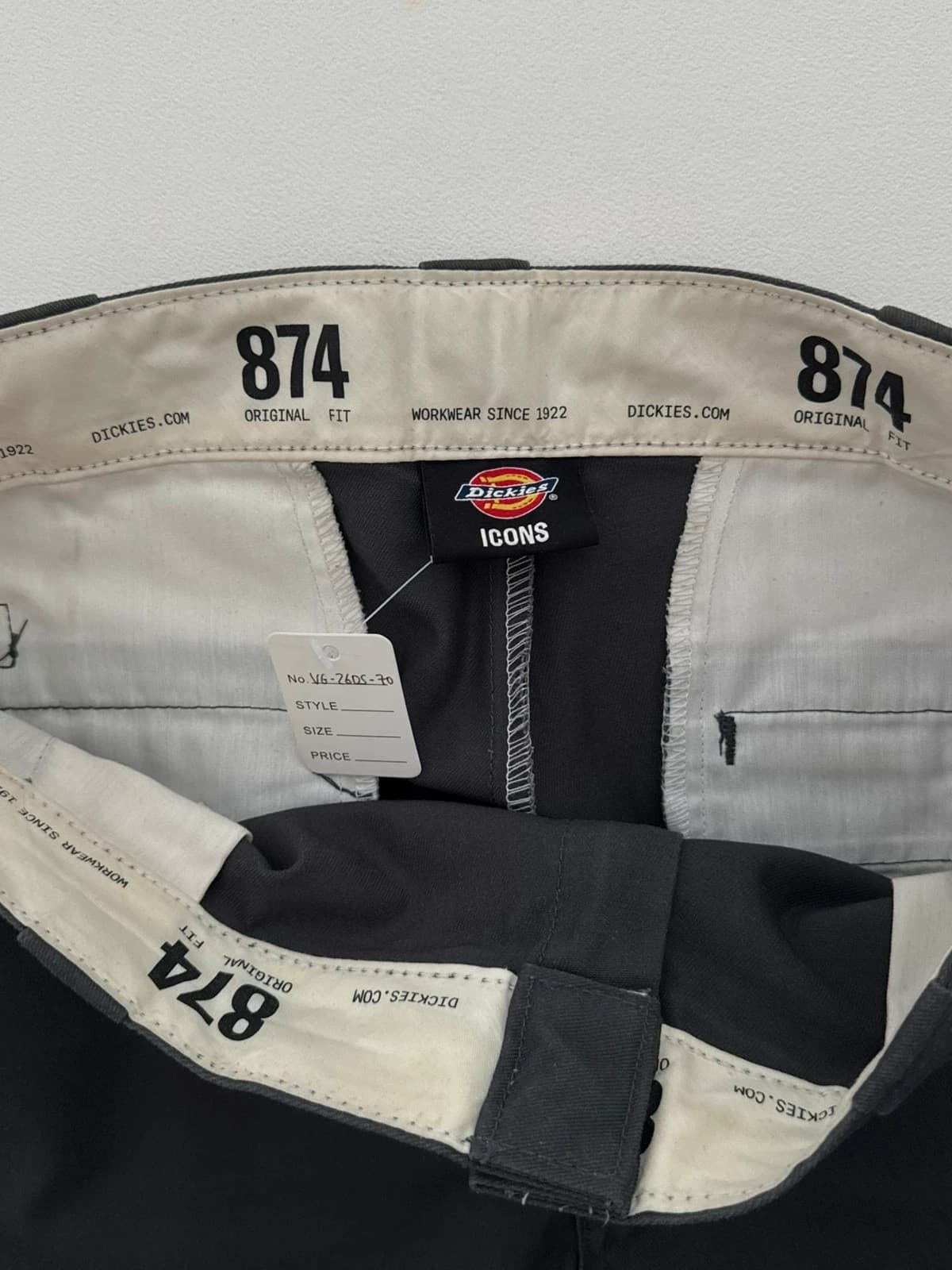 Dickies 874 Original Fit kelnės pilkos, dydis W33 L32 - VG260570 – nuotrauka 3/10