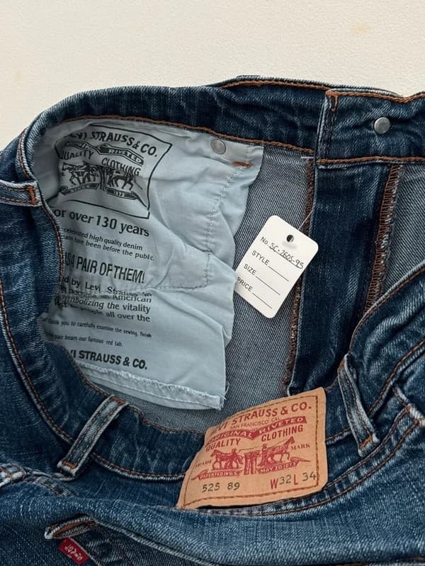 Bootcut džinsai Levi's 525 mėlyni, dydis W32 L34 - SC260595 – nuotrauka 3/10