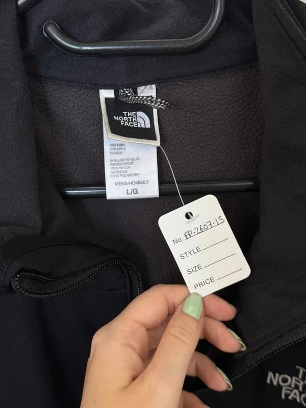 The North Face Apex 블랙 소프트쉘 재킷 사이즈 L - FP260715 - 사진 3/10