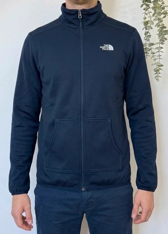 The North Face tamsiai mėlynas flisinis džemperis su užtrauktuku, dydis S - FP260794 – nuotrauka 1/8