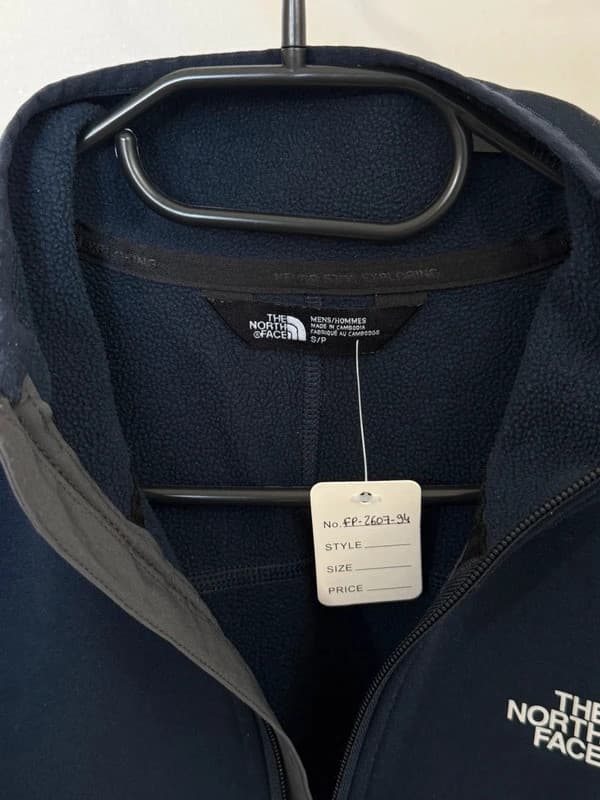 The North Face tamsiai mėlynas flisinis džemperis su užtrauktuku, dydis S - FP260794 – nuotrauka 3/8