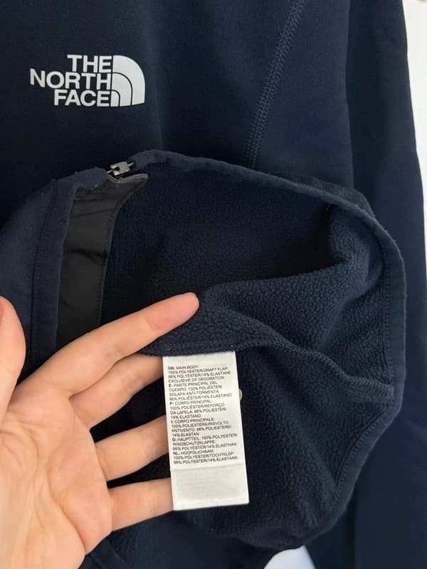 The North Face tamsiai mėlynas flisinis džemperis su užtrauktuku, dydis S - FP260794 – nuotrauka 5/8