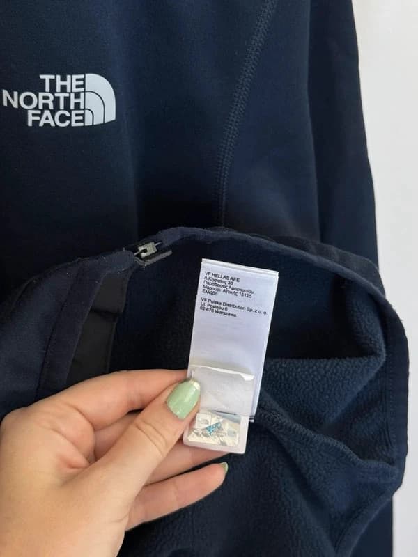 The North Face tamsiai mėlynas flisinis džemperis su užtrauktuku, dydis S - FP260794 – nuotrauka 6/8