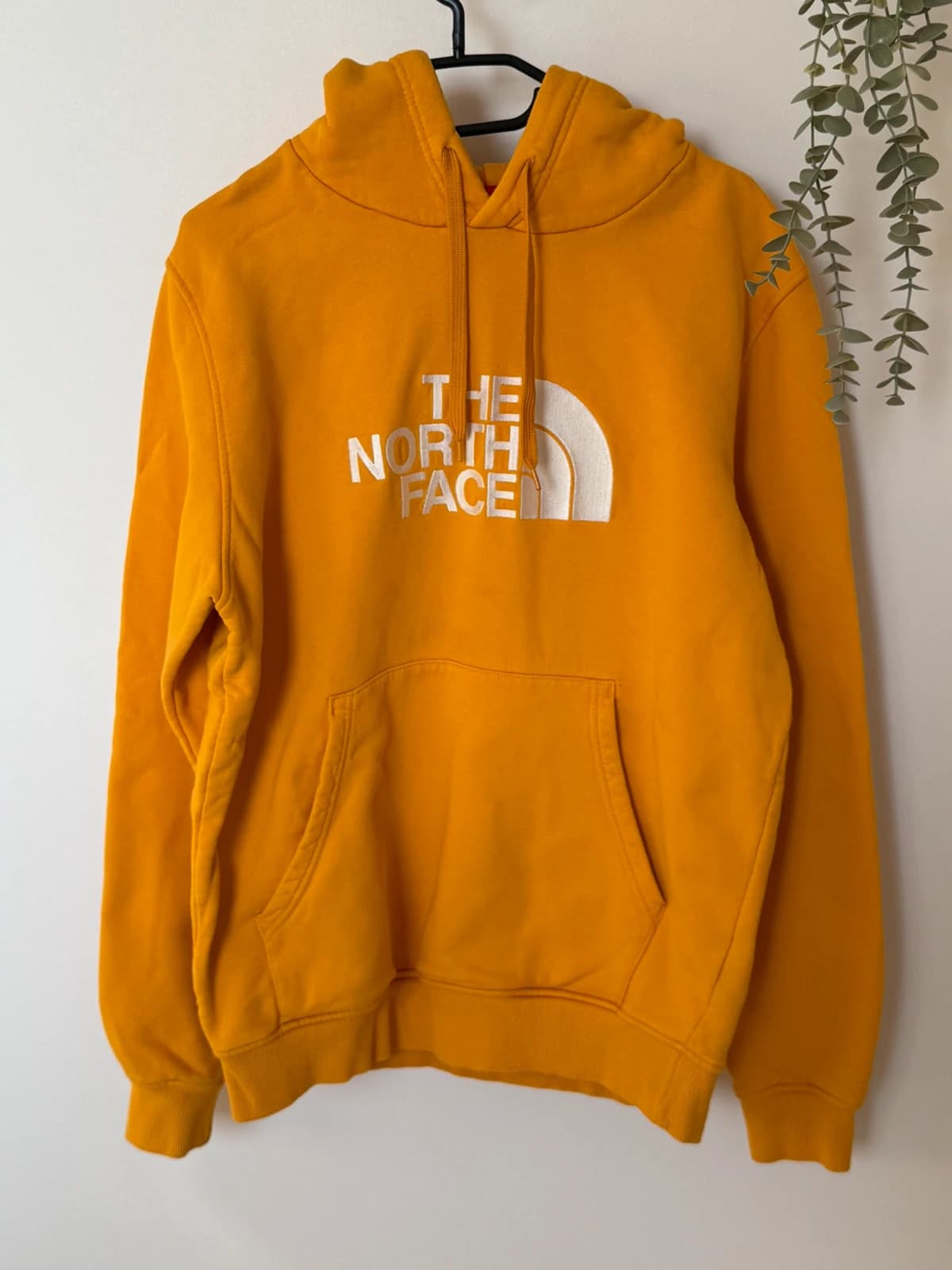 Суичър с качулка hoodie The North Face жълто горчица бродирано лого размер L - FP2607162 - Снимка 2/11