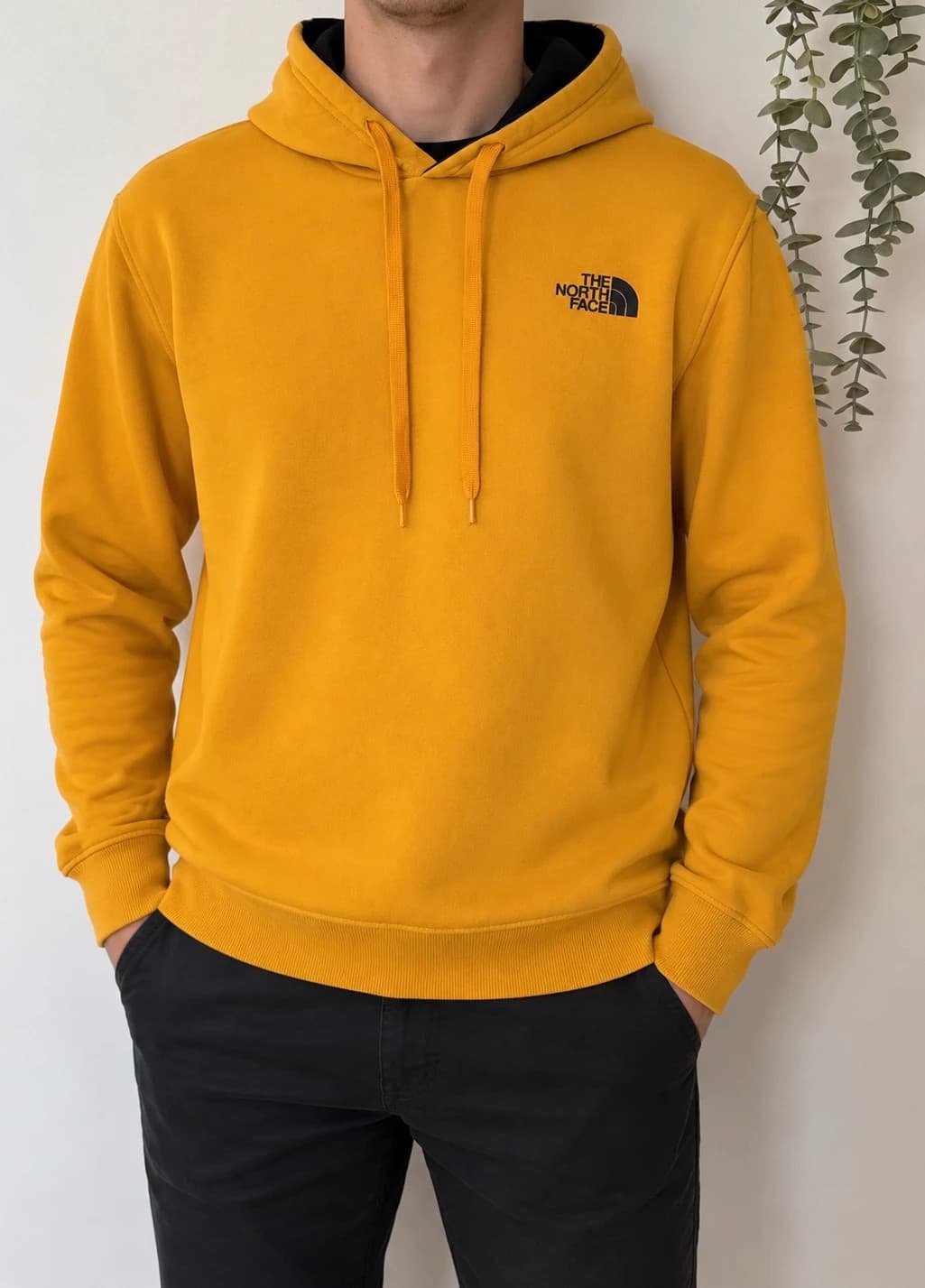 Sweat à capuche The North Face jaune moutarde logo capuche taille L - FP260742 - Photo 1/10
