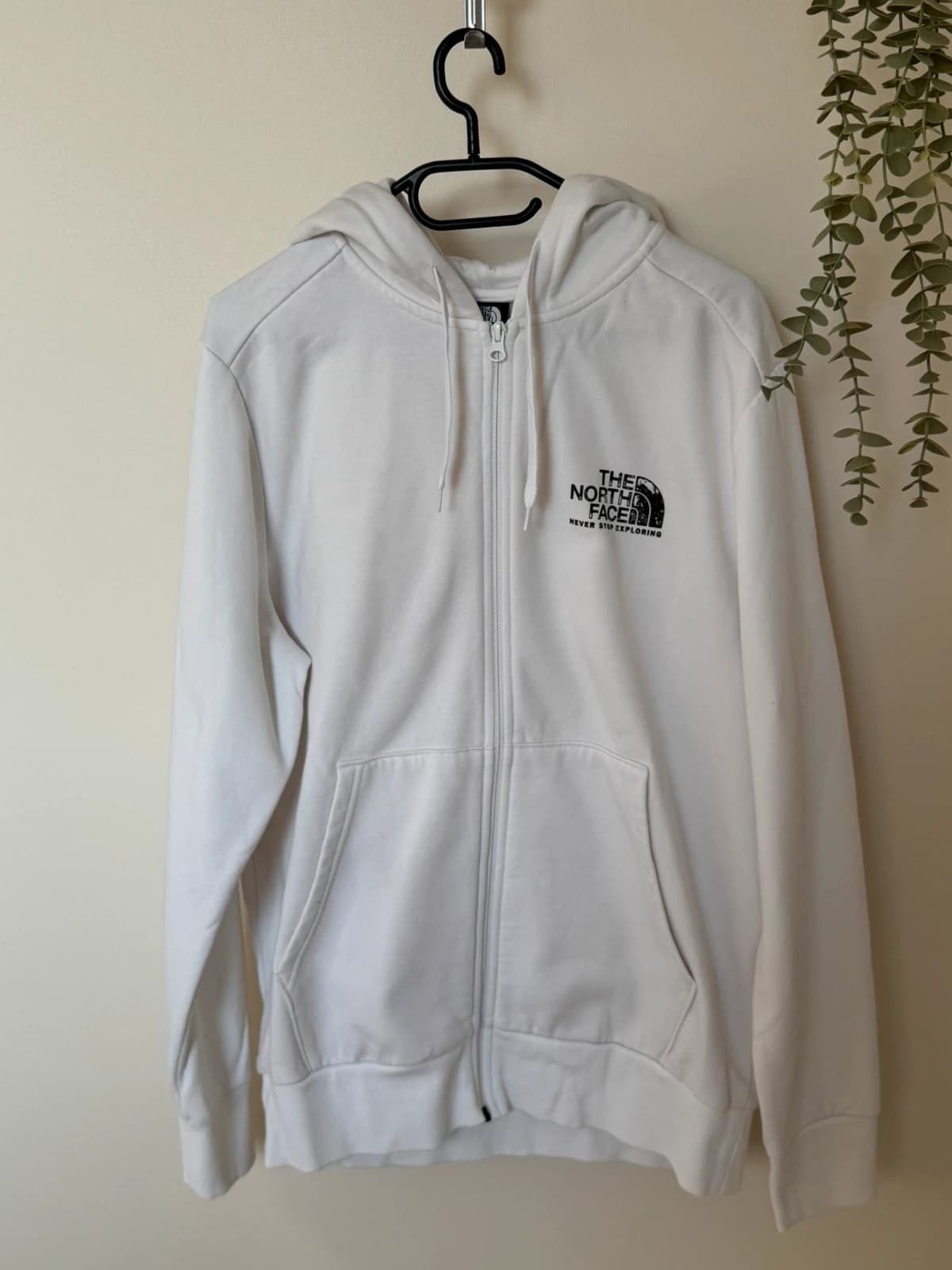 Sweat zippé à capuche The North Face blanc full zip taille L - FP260743 - Photo 2/9