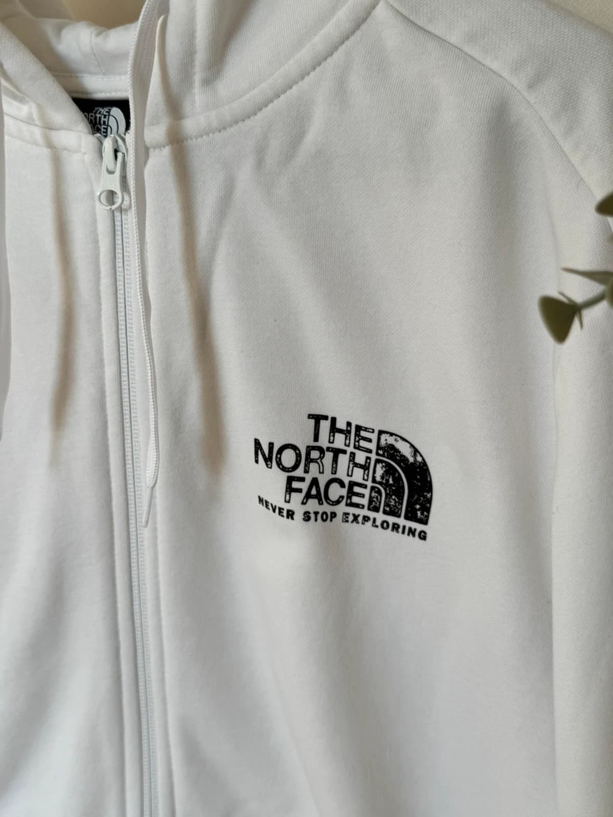 Sweat zippé à capuche The North Face blanc full zip taille L - FP260743 - Photo 4/9