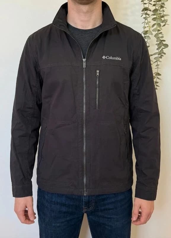 Jaket Columbia kelabu gelap taupe gaya outdoor utiliti saiz M - FP2607124 - Foto 1/7