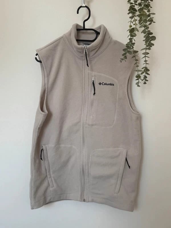 Flisinė liemenė be rankovių Columbia Fast Trek kreminė, dydis S - FP260990 – nuotrauka 2/7