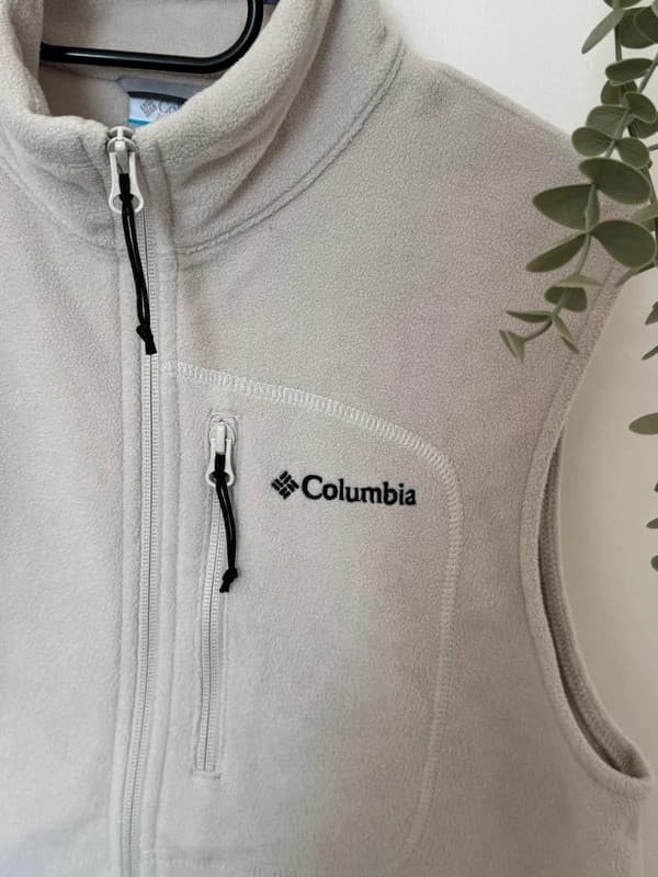 Flisinė liemenė be rankovių Columbia Fast Trek kreminė, dydis S - FP260990 – nuotrauka 4/7