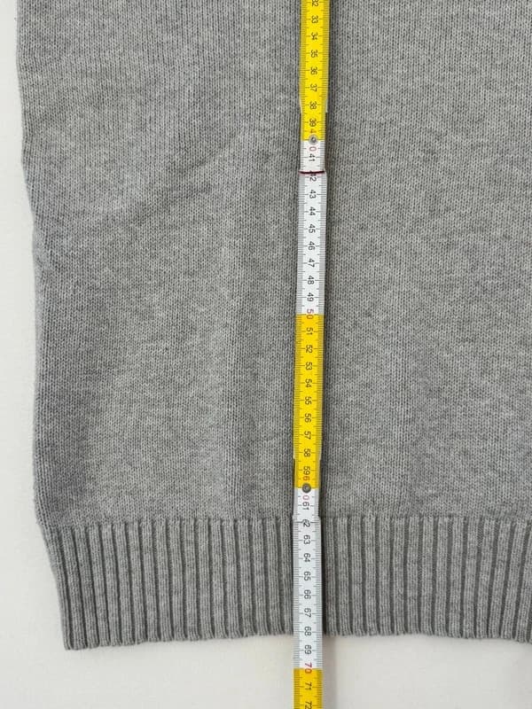 Pull Polo Ralph Lauren gris chiné col rond coton logo pony bleu taille S - FP260762 - Photo 9/9