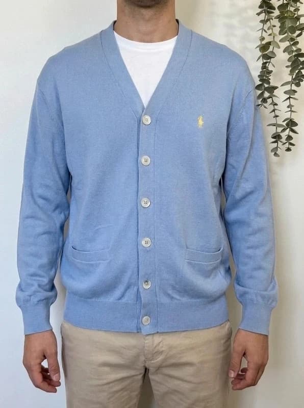 קרדיגן Polo Ralph Lauren בצבע תכלת, מידה L - FP260750 - תמונה 1/8