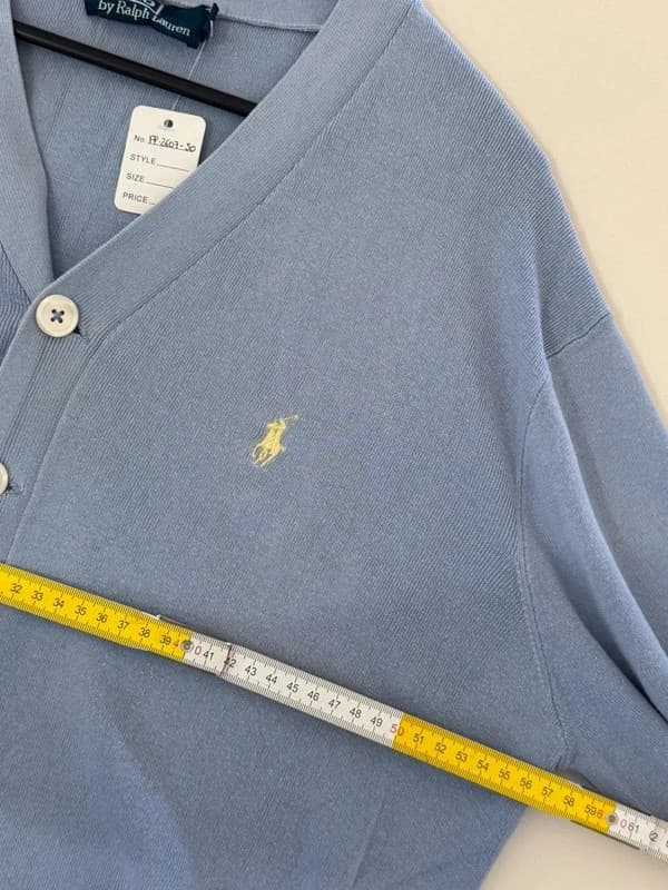 קרדיגן Polo Ralph Lauren בצבע תכלת, מידה L - FP260750 - תמונה 7/8
