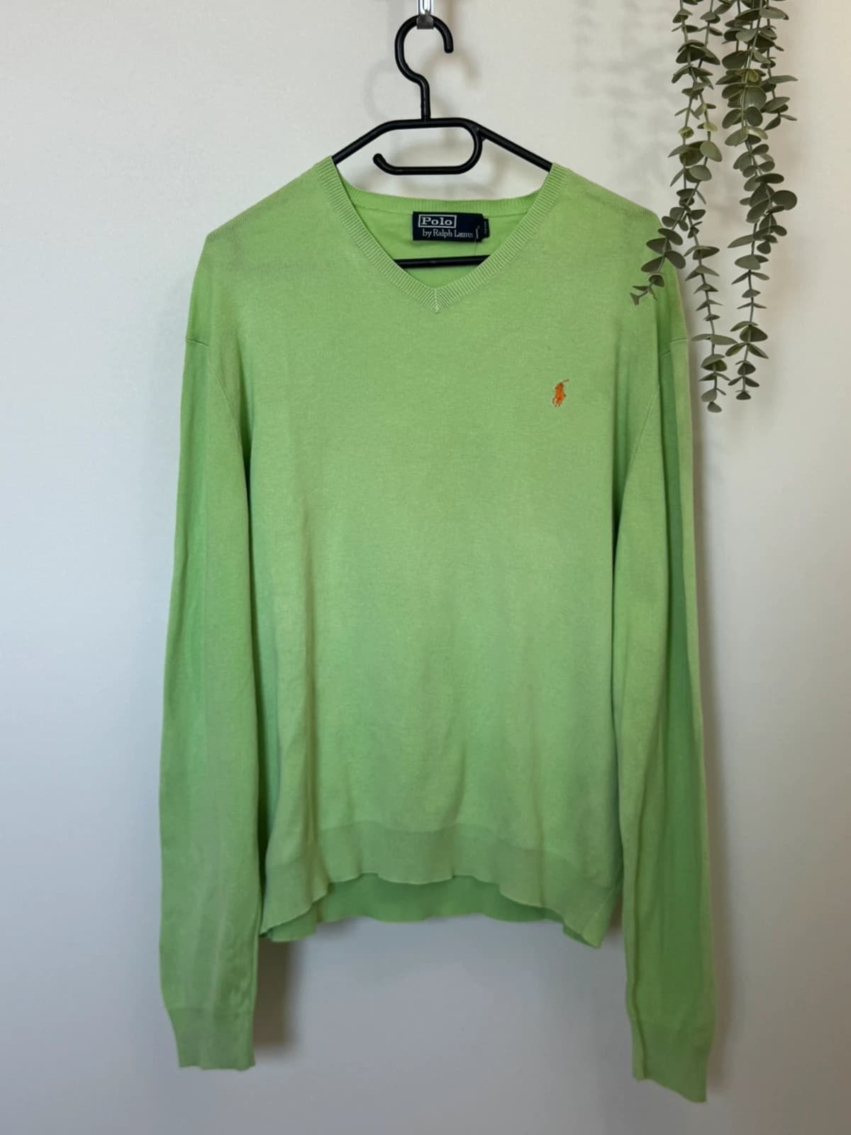 Pull col V Polo Ralph Lauren vert clair taille L - FP260749 - Photo 2/10
