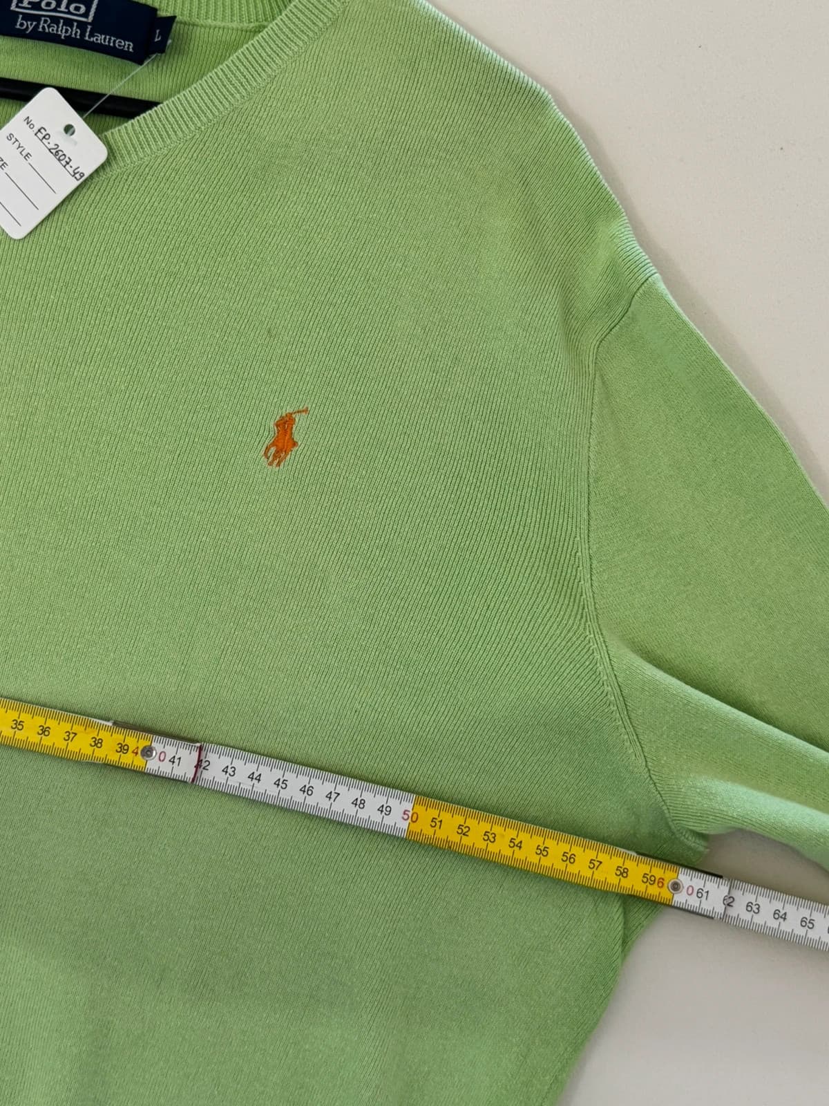 Pull col V Polo Ralph Lauren vert clair taille L - FP260749 - Photo 9/10