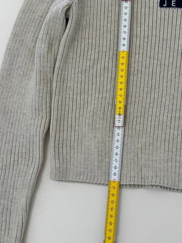Polotröja Tommy Jeans beige flag sweater storlek M/L - FP260759 - Foto 8/8