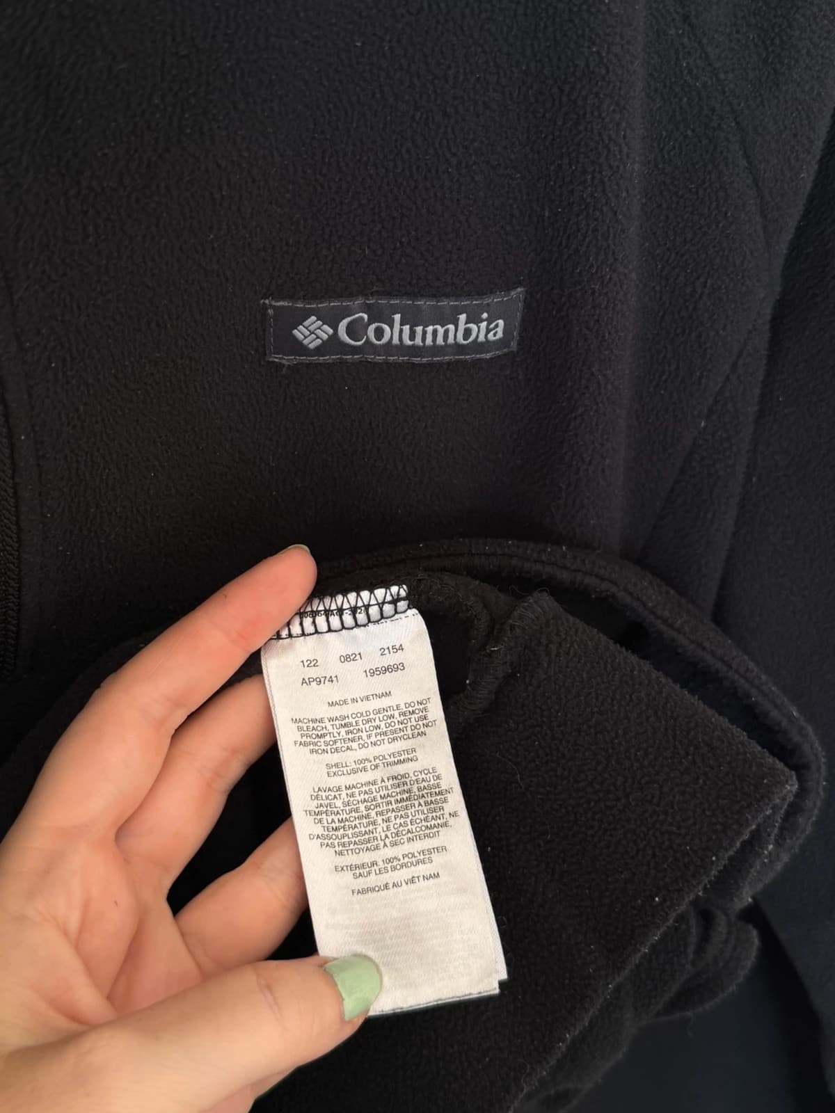 Polaire 1/4 zip Columbia noire taille XL - FP2607136 - Photo 6/8