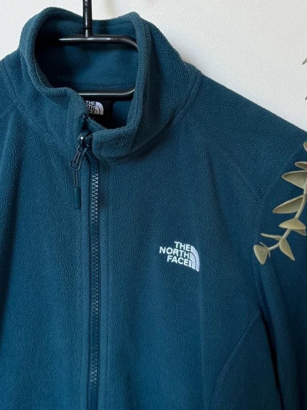 Flisinė striukė The North Face petrolio mėlyna, moteriškas dydis M - FP2607170 – nuotrauka 4/7