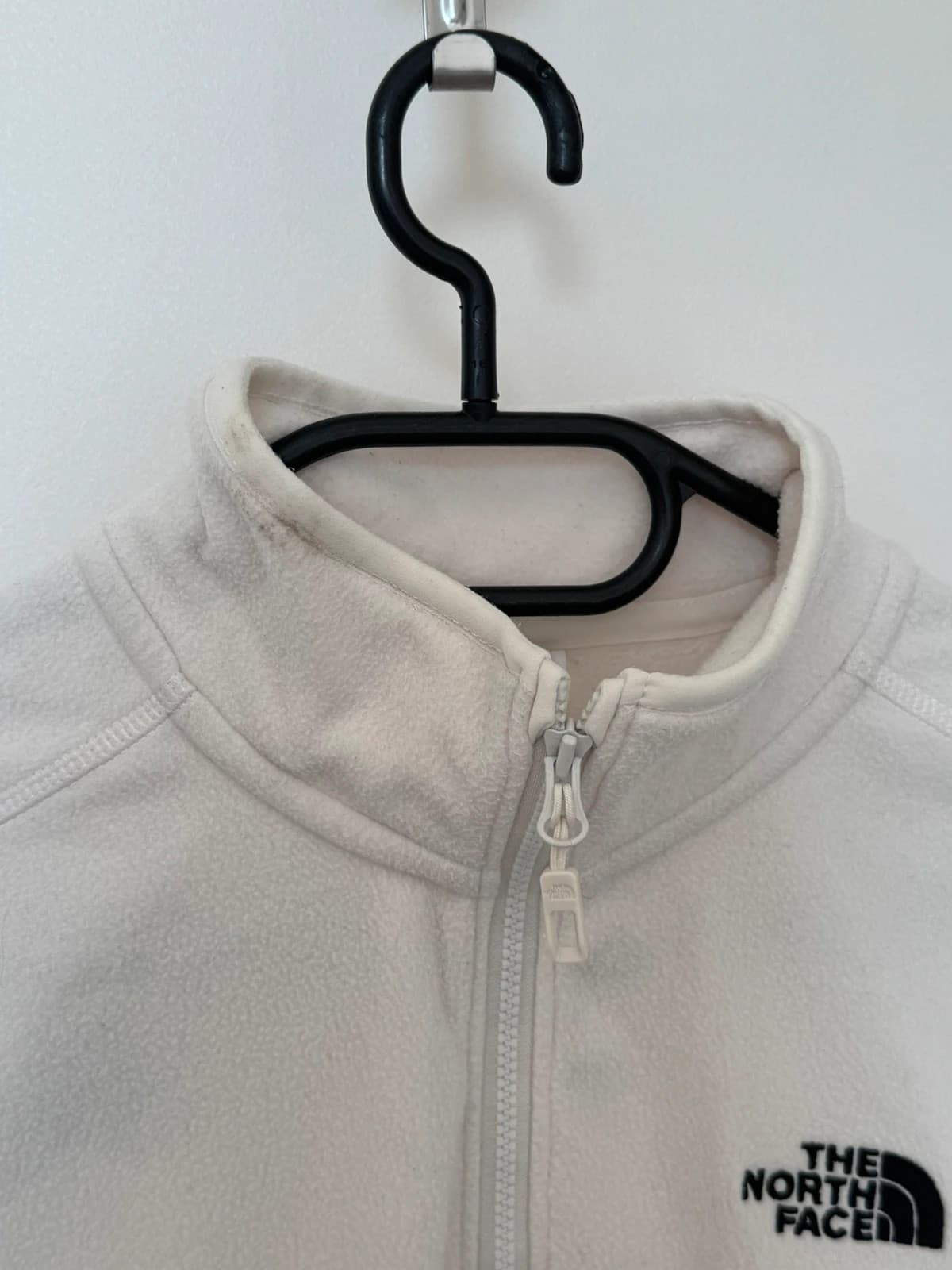 Flisas su 1/4 užtrauktuku The North Face balkšvai baltas, moteriškas dydis XS - FP260925 – nuotrauka 6/11