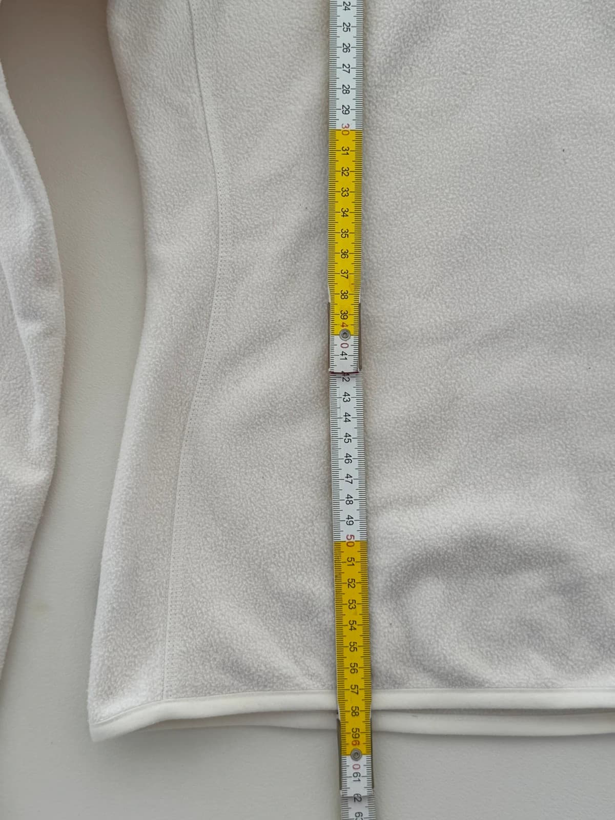 Flisas su 1/4 užtrauktuku The North Face balkšvai baltas, moteriškas dydis XS - FP260925 – nuotrauka 11/11