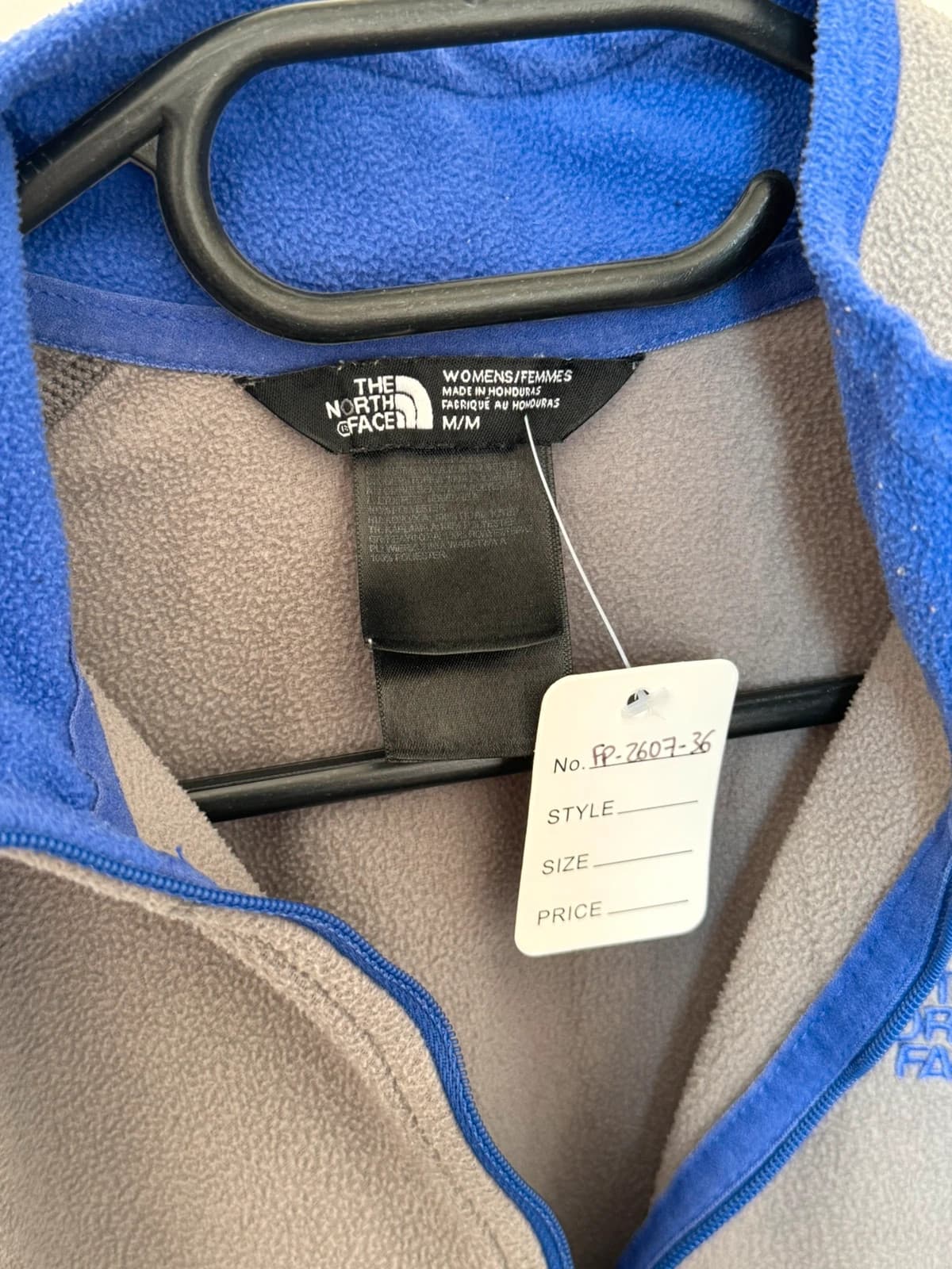 Polaire 1/4 zip The North Face gris bleu taille M - FP260736 - Photo 3/7