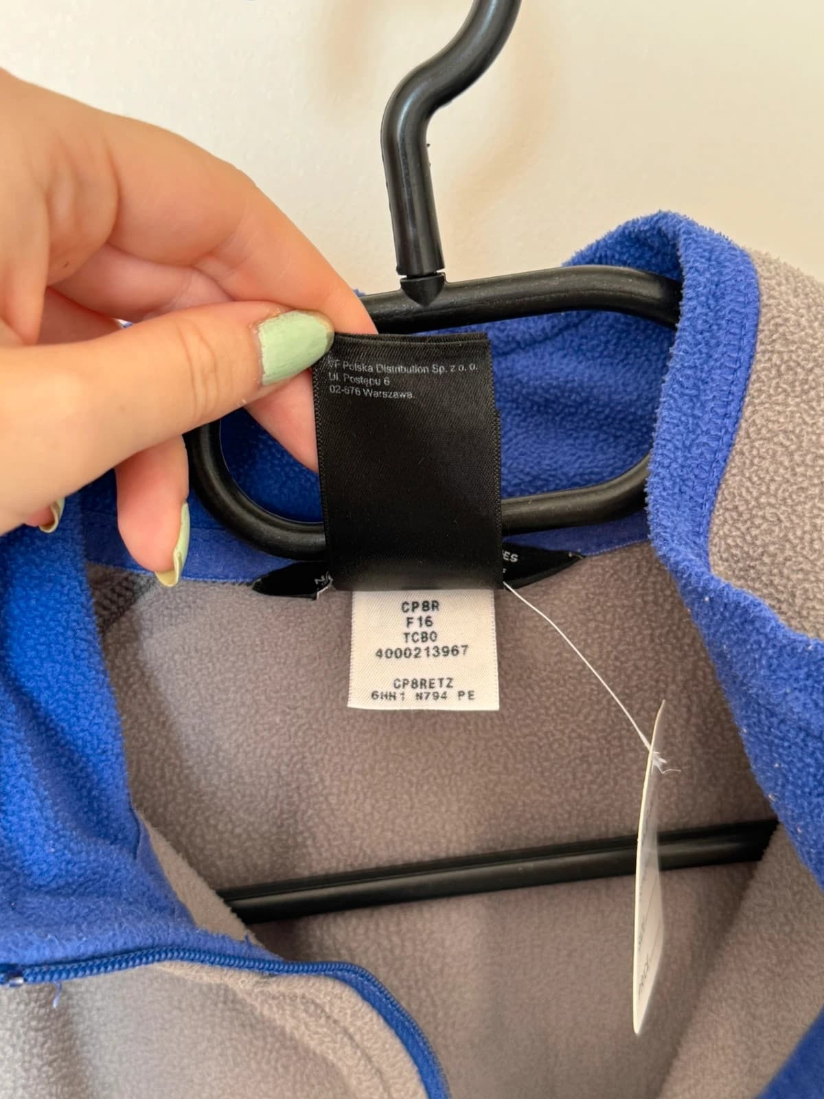 Polaire 1/4 zip The North Face gris bleu taille M - FP260736 - Photo 4/7