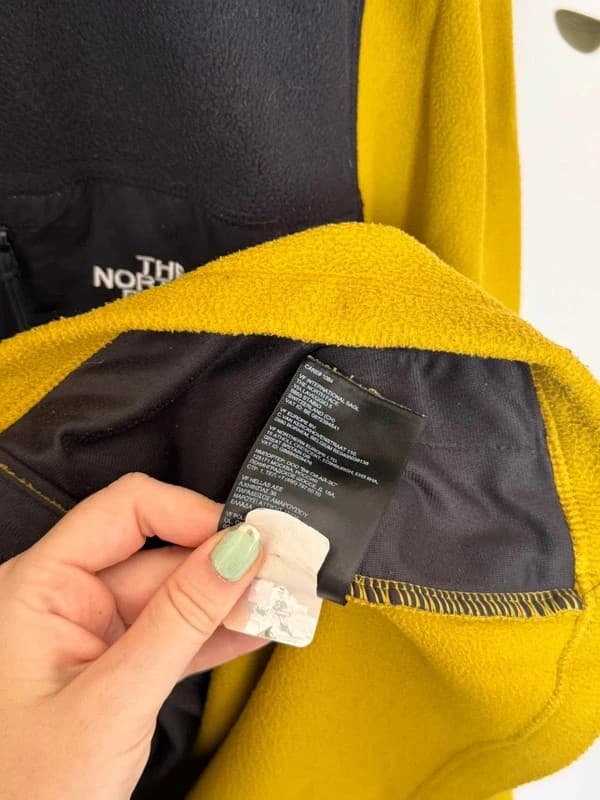 Veste polaire The North Face Denali jaune olive noir taille L - FP260738 - Photo 7/10