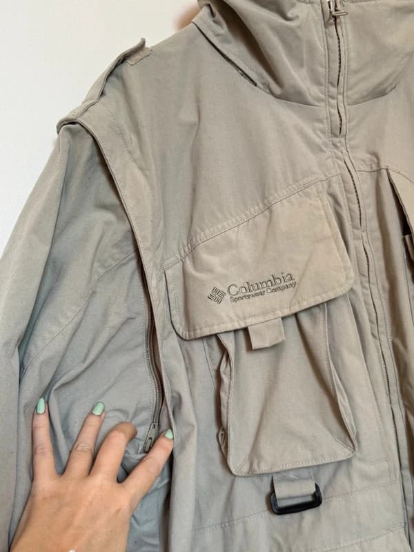Fiskejakke Columbia GRT konvertibel uden ærmer beige størrelse L - FP260712 - Foto 6/13