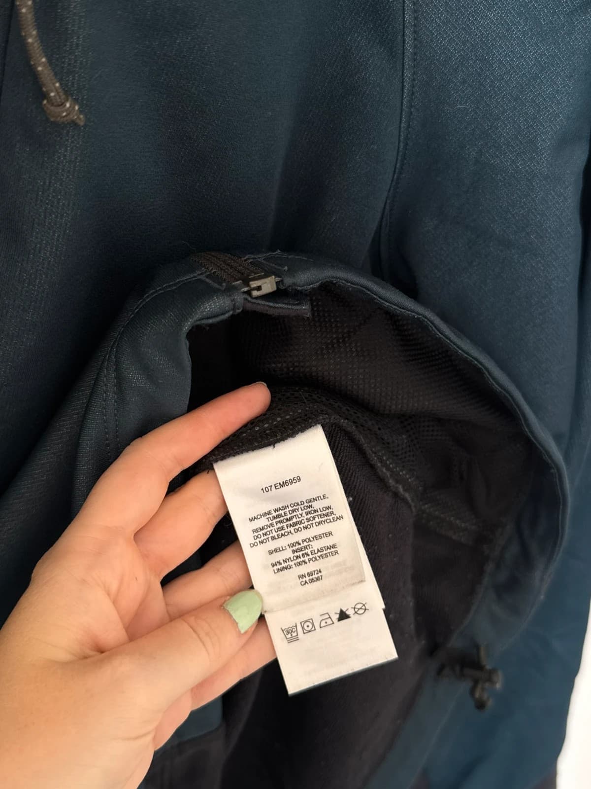 Columbia Titanium Windstopper N2S mavi siyah teknik ceket beden M - FP2607128 - Fotoğraf 7/11